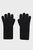 Женские черные шерстяные перчатки WOOL KNIT GLOVES