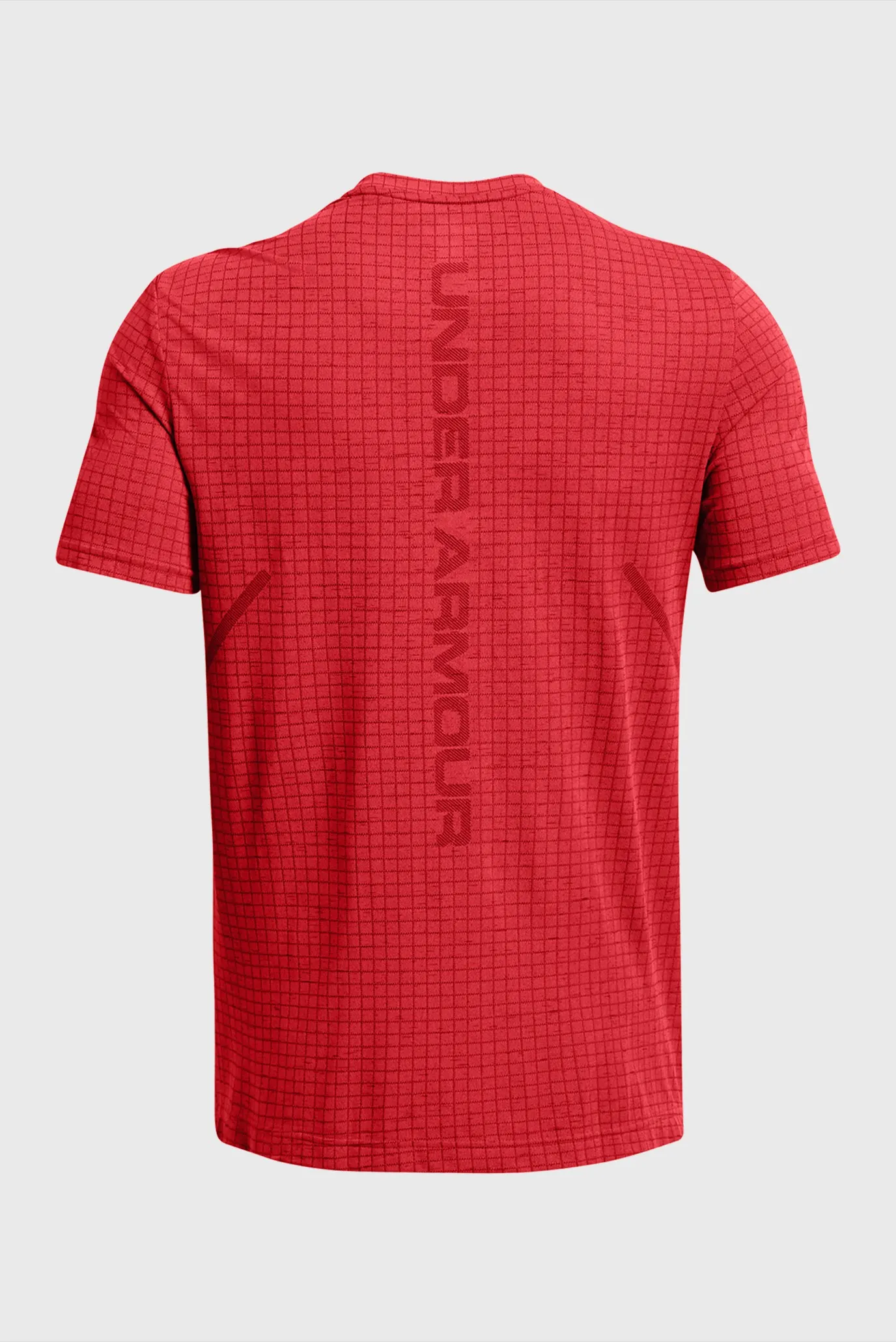 Чоловіча червона картата футболка UA Seamless Grid SS 5