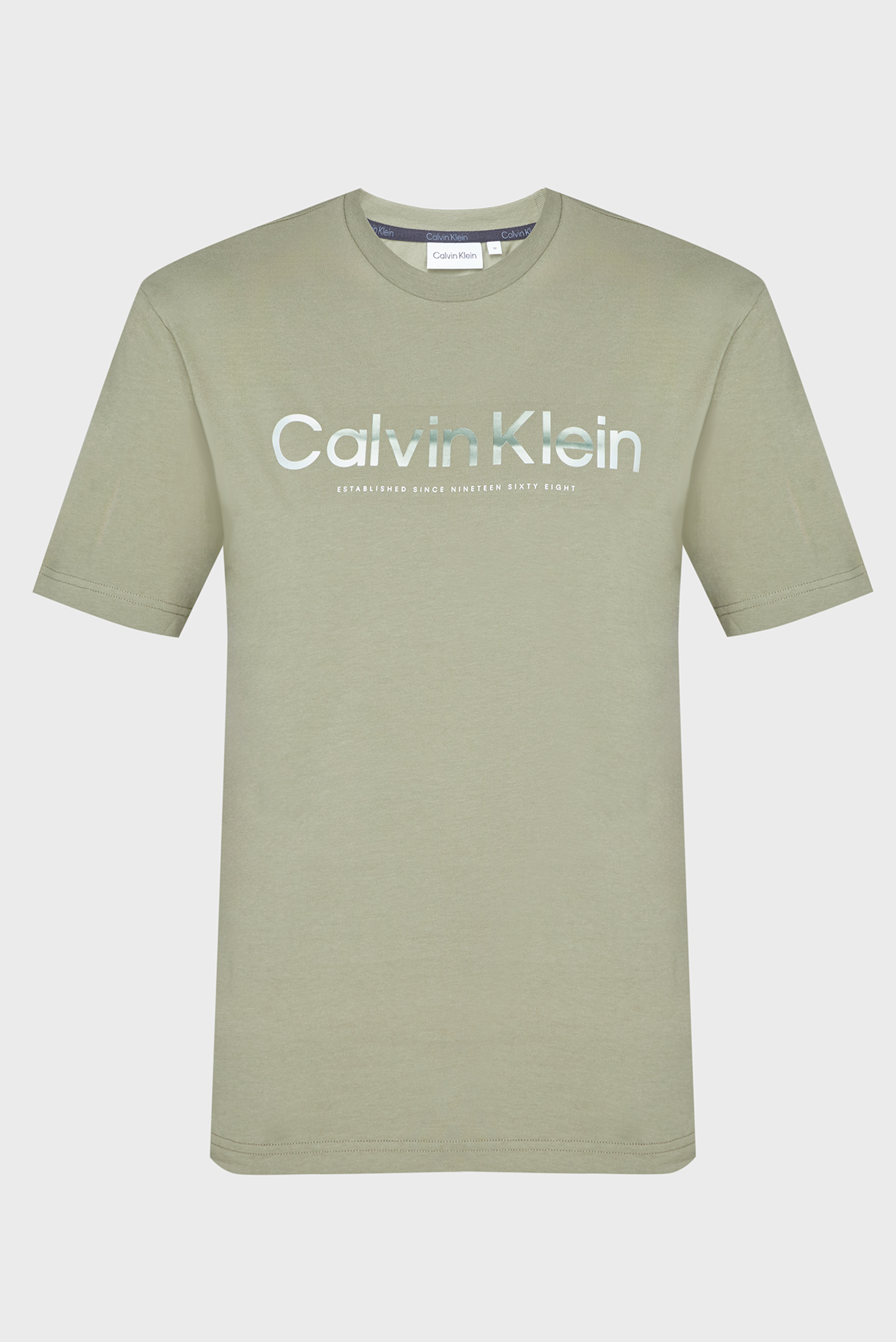 Мужская оливковая футболка DIFFUSED LOGO Calvin Klein K10K112497 — MD ...