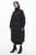 Жіноча чорна куртка SEAMLESS LOFTY MAXI COAT