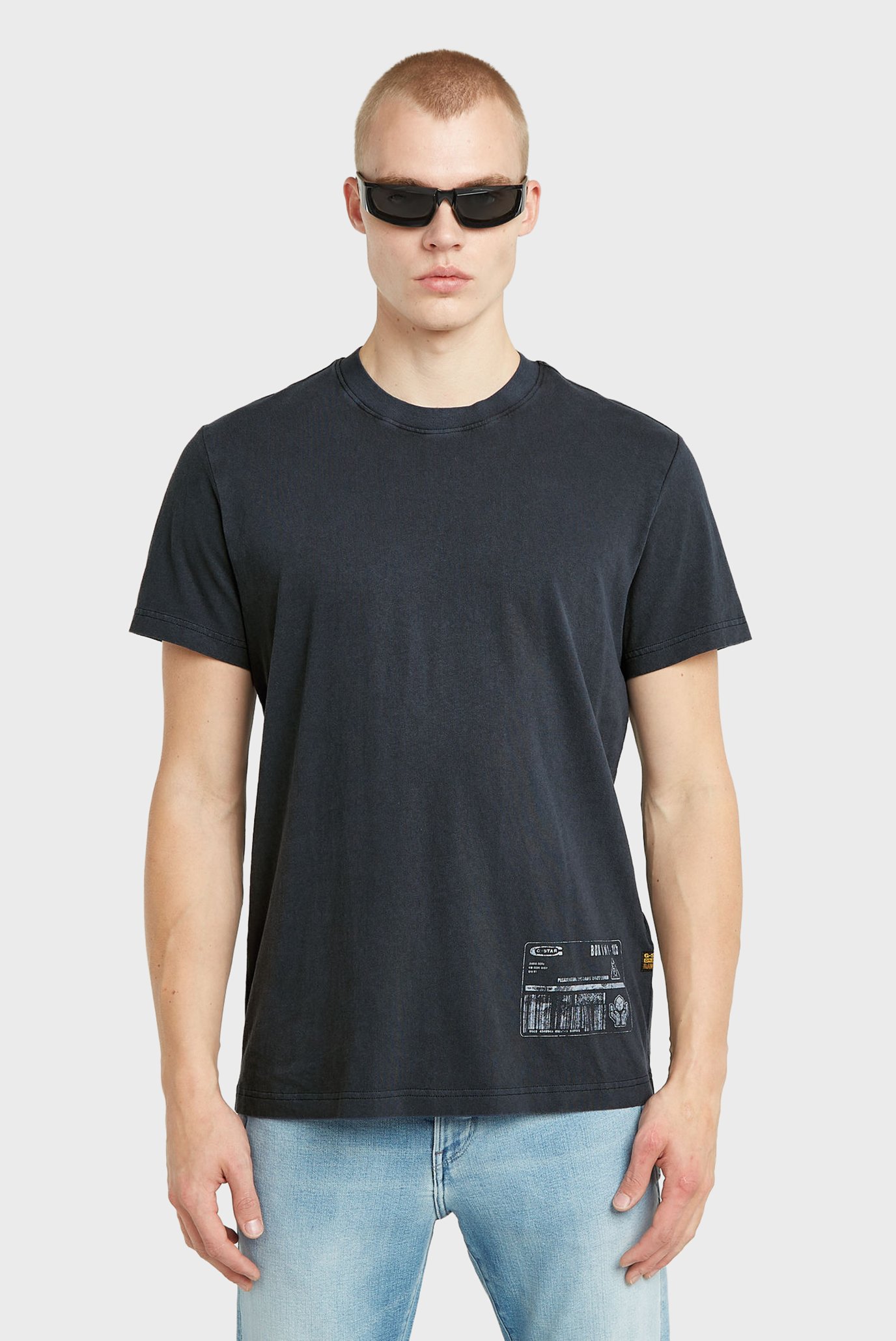 Мужская темно-синяя футболка Shipping Синий XL G-Star RAW D26050,C756 Мужская темно-синяя футболка Shipping Синий XL G-Star RAW D26050,C756