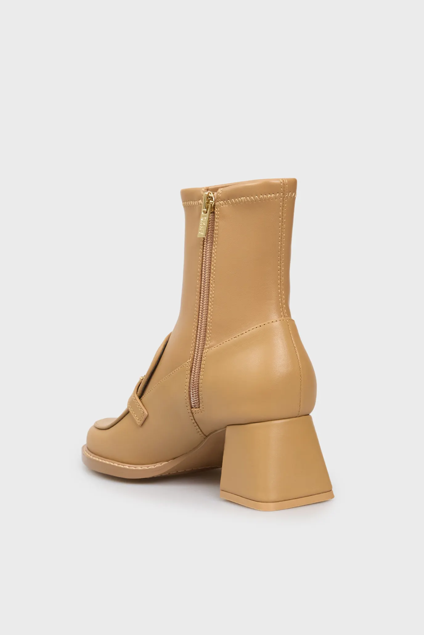 Женские бежевые кожаные ботильоны DOTTSY - MOCCASIN BO 4