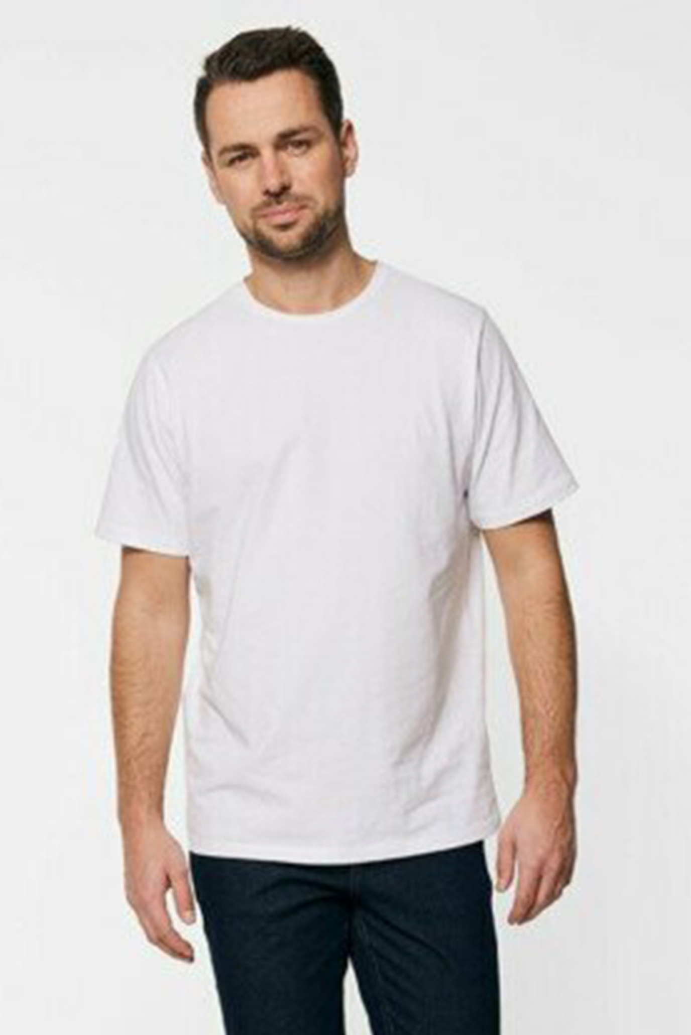 Мужская белая футболка OLIVER 1