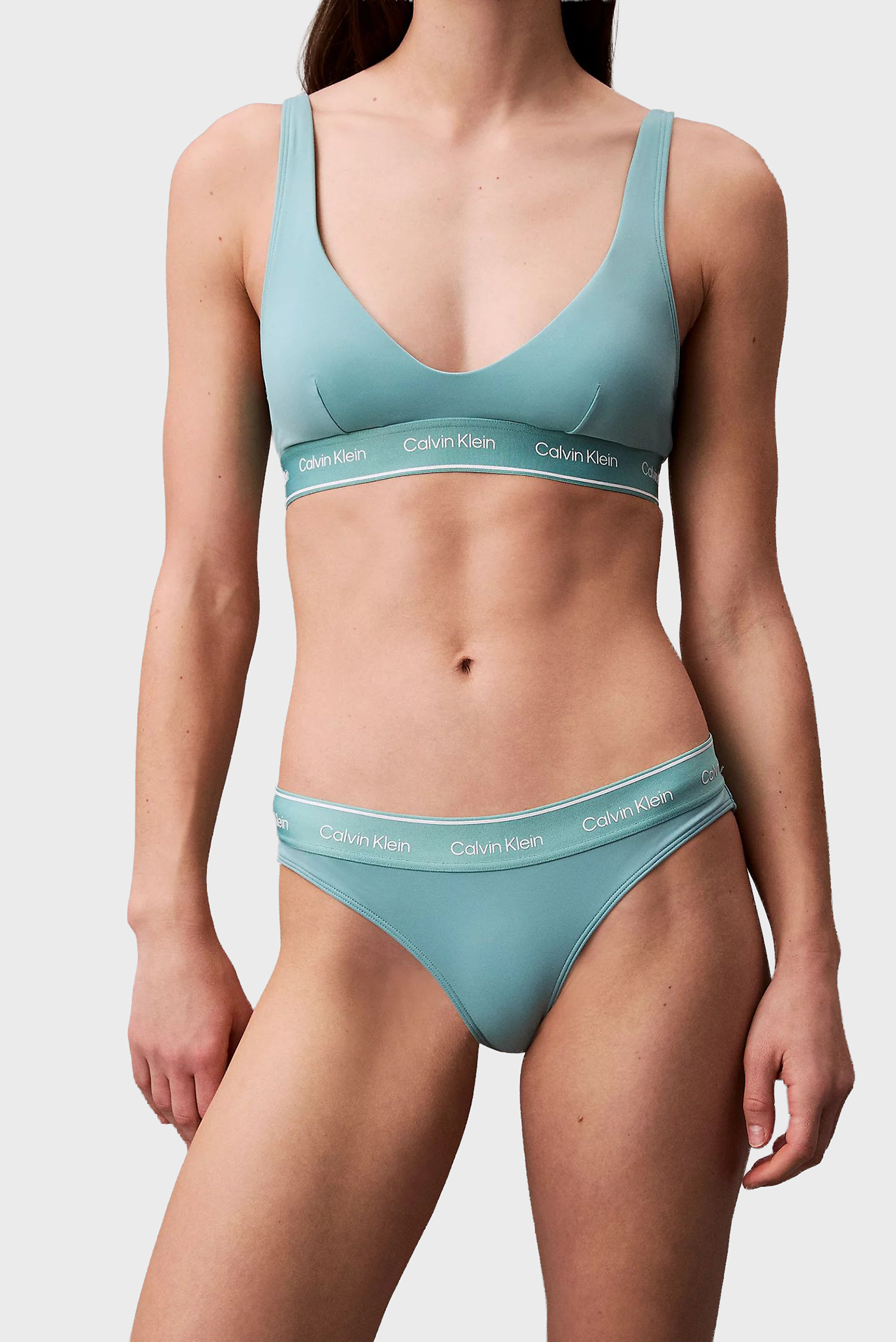 Женские мятные трусики от купальника BIKINI Ментоловый S Calvin Klein KW0KW02428 Женские мятные трусики от купальника BIKINI Ментоловый S Calvin Klein KW0KW02428