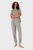 Женская серая пижама (футболка, брюки) LEOPARD PRINT JER PJ
