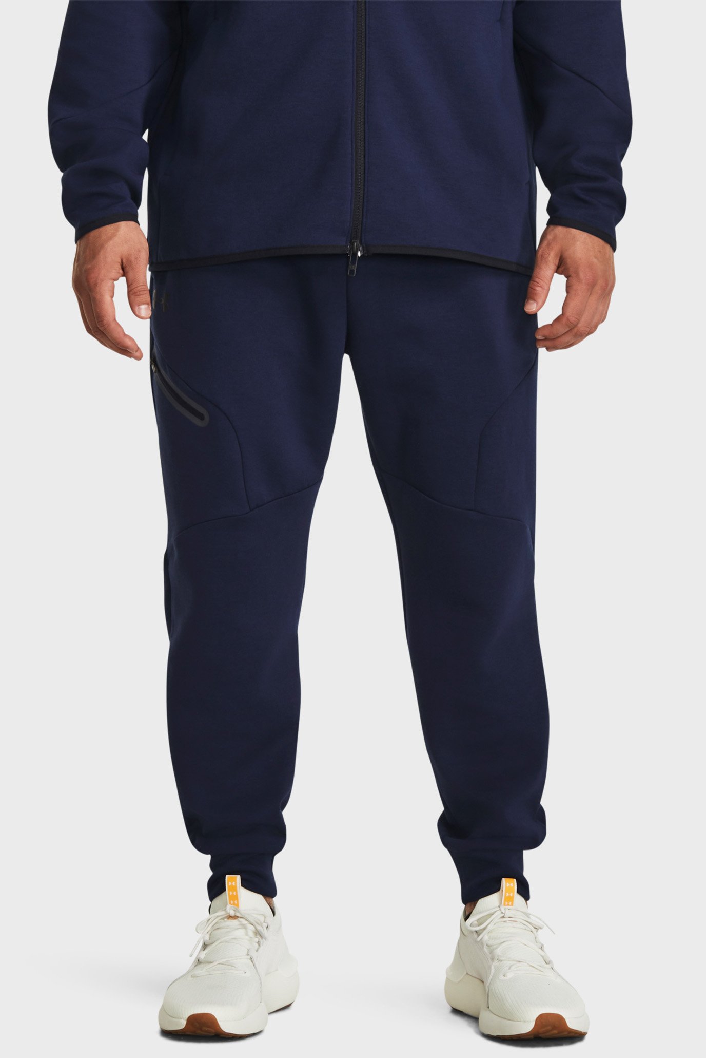 Чоловічі темно-сині спортивні штани UA Unstoppable Flc Joggers 1