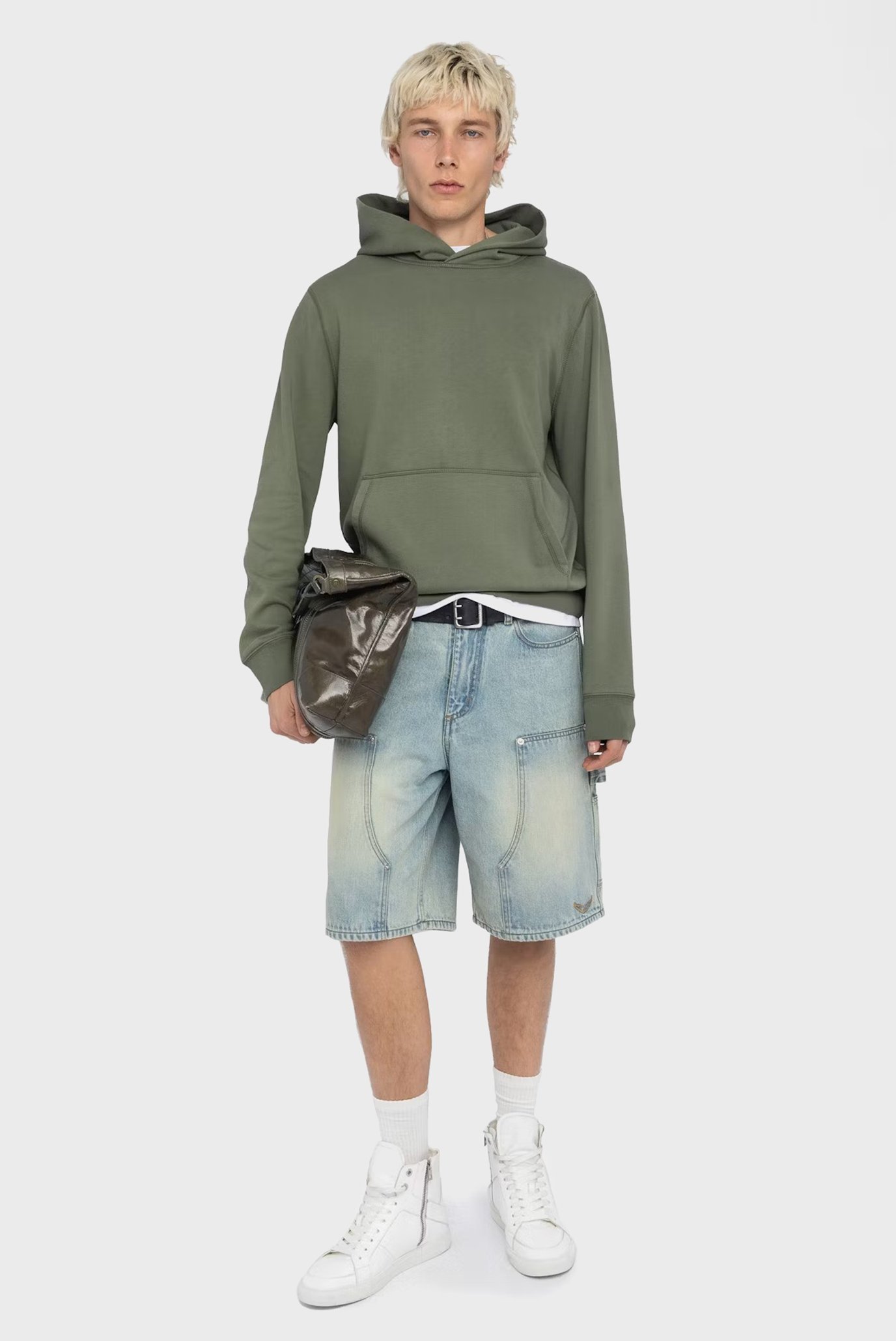 Мужское зеленое худи Sanchi Зеленый L ZADIG&VOLTAIRE JMSS01323_USED KAKI Мужское зеленое худи Sanchi Зеленый L ZADIG&VOLTAIRE JMSS01323_USED KAKI