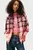 Жіноча рожева картата сорочка FLANNEL
