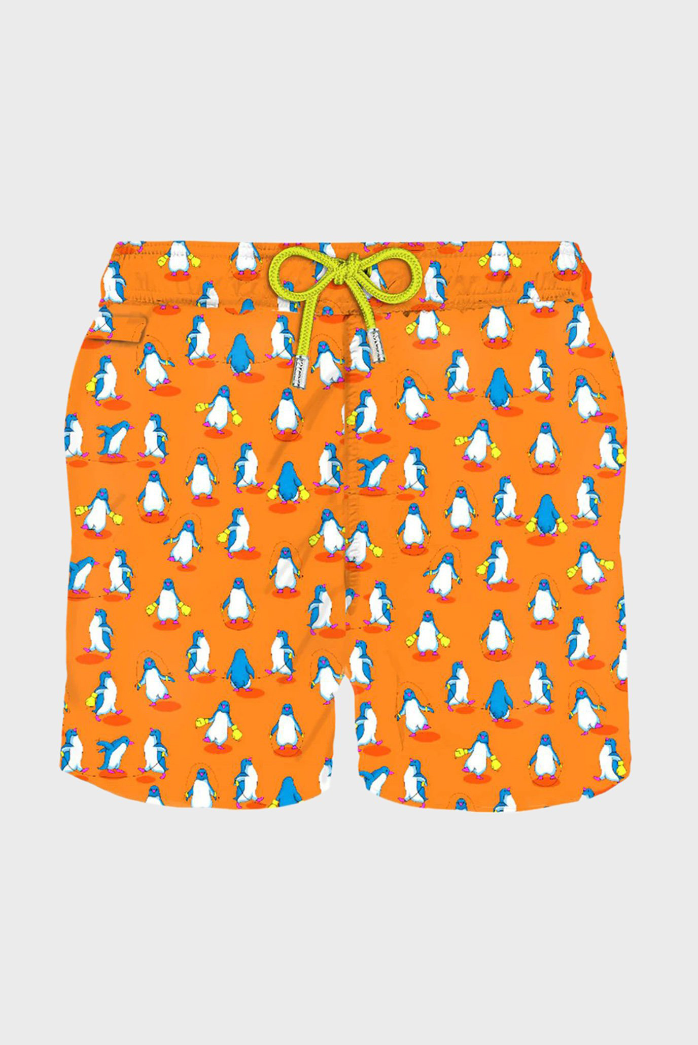 Мужские оранжевые плавательные шорты с узором PAISLEY STAR 1