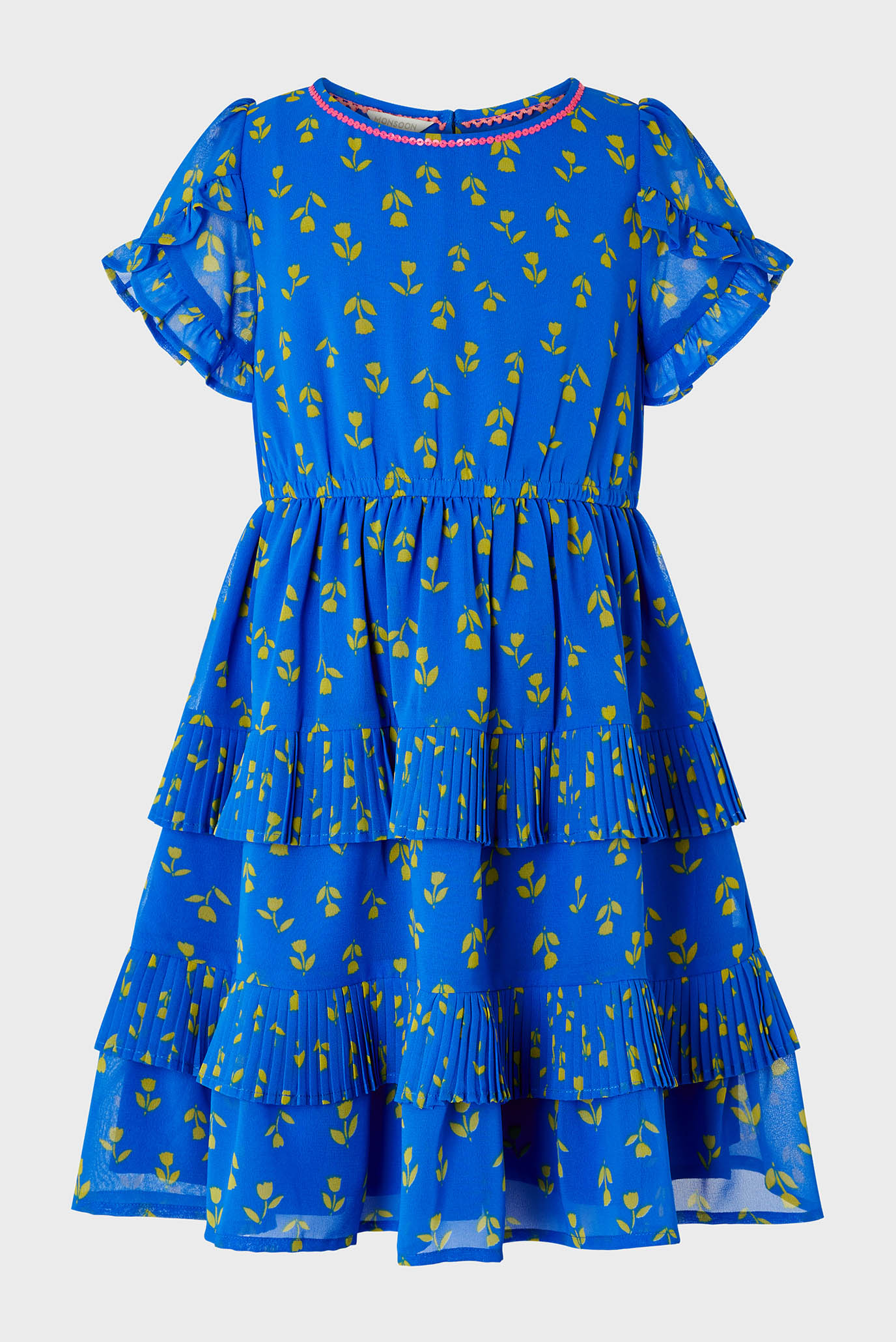Детское голубое платье ARIA TULIP DRESS 1