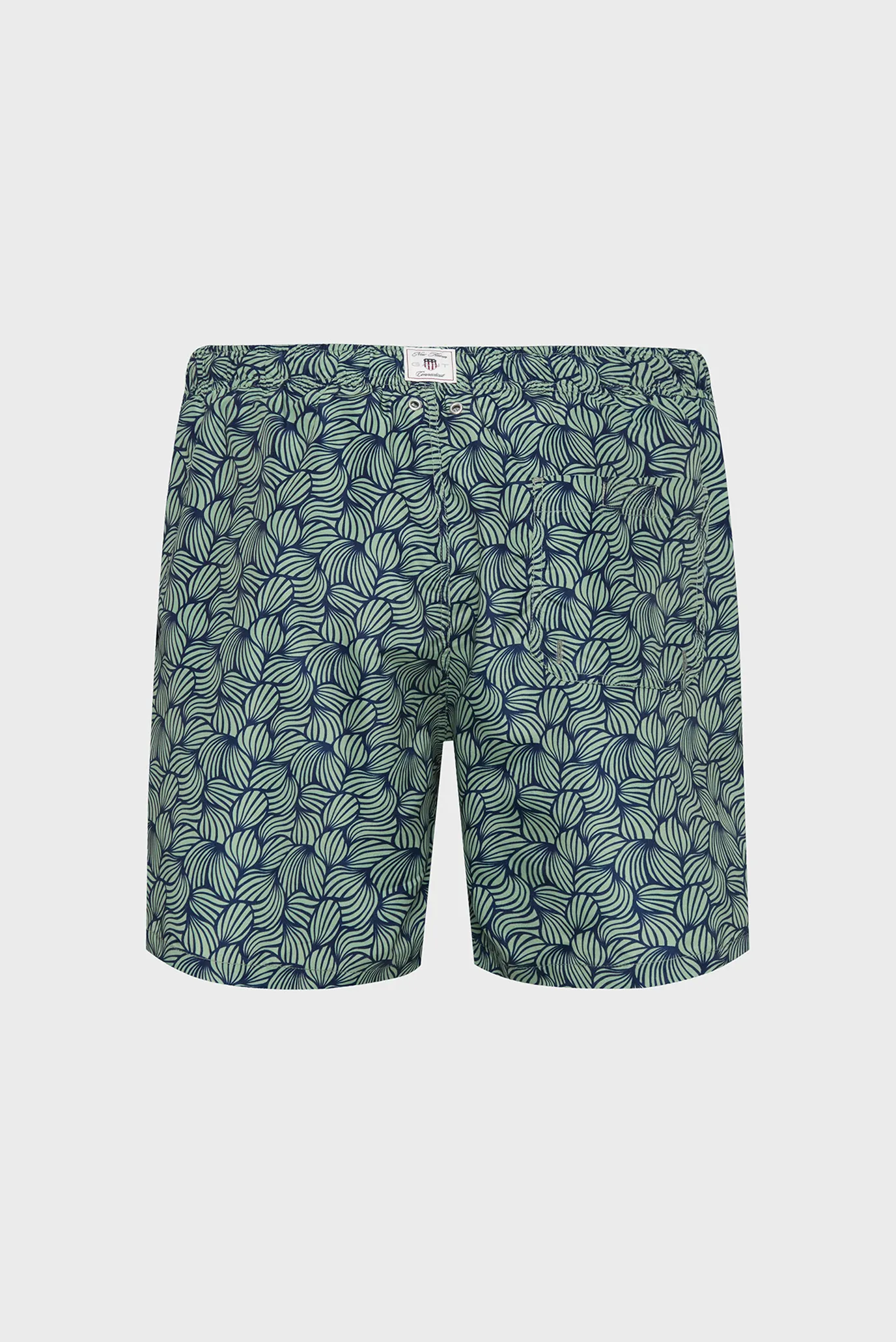 Мужские зеленые плавательные шорты с узором ROPE PRINT SWIM SHORTS 7