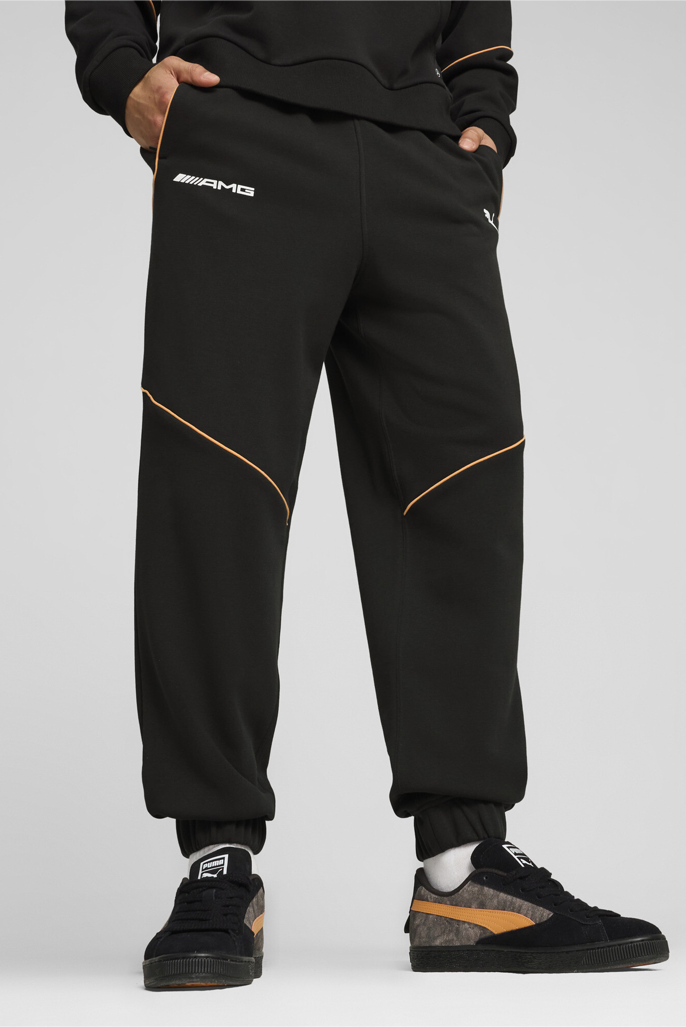 Чоловічі чорні спортивні штани Mercedes-AMG Motorsport Sweatpants Men 1