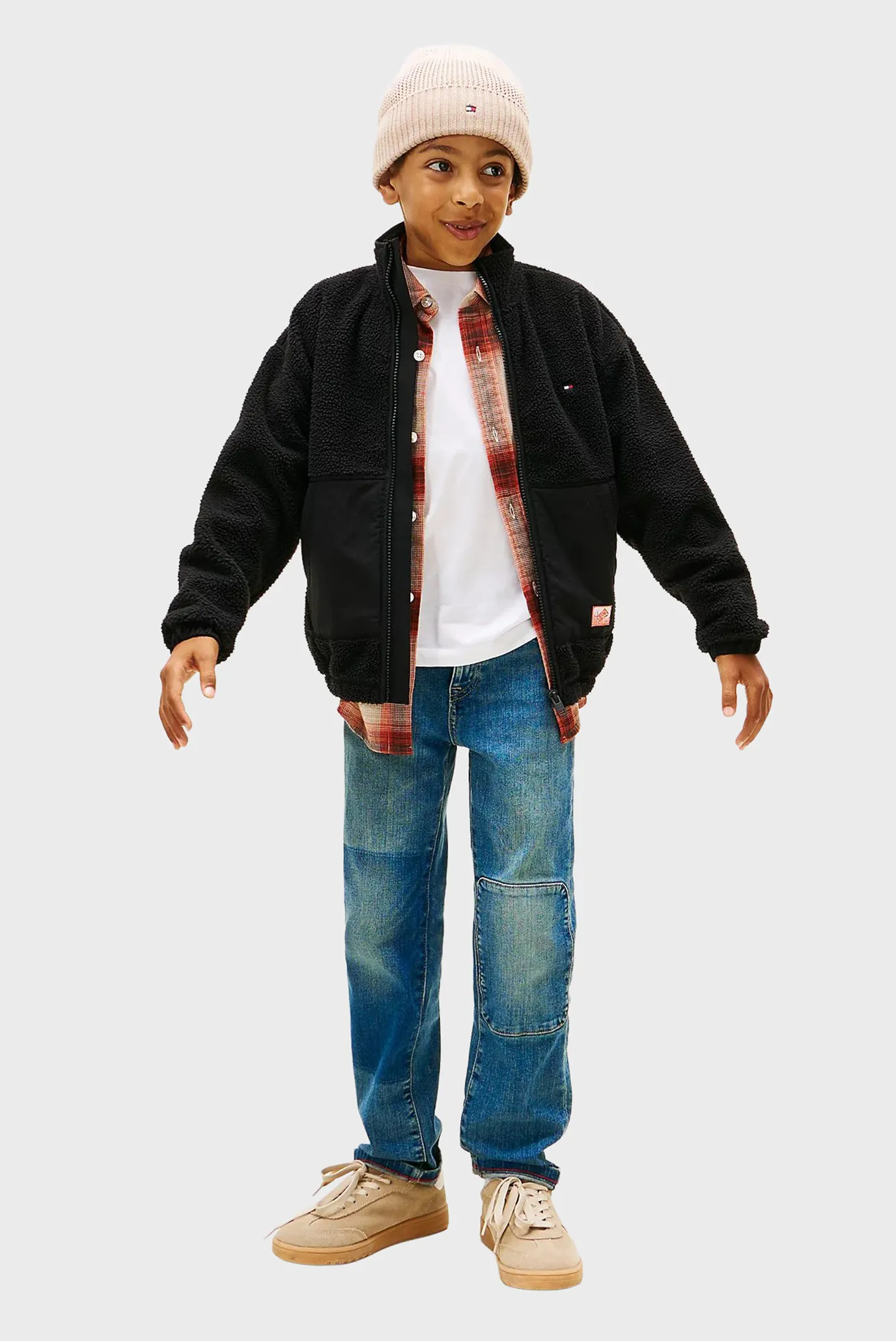 Детская черная спортивная кофта FABRIC 2