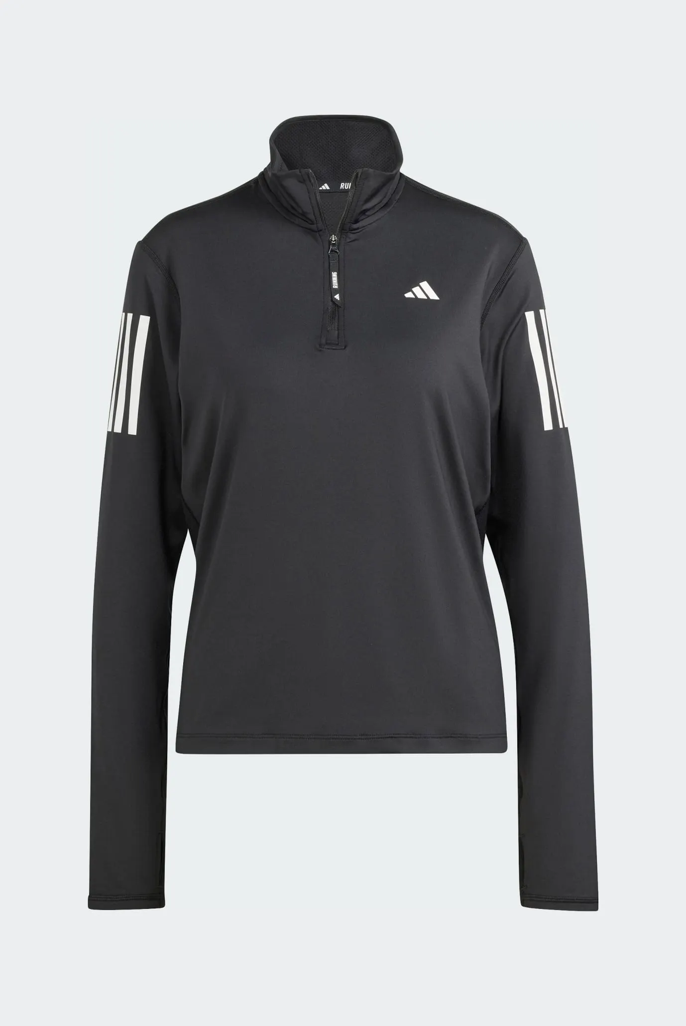 Жіночий чорний лонгслів Own the Run Half-Zip 7