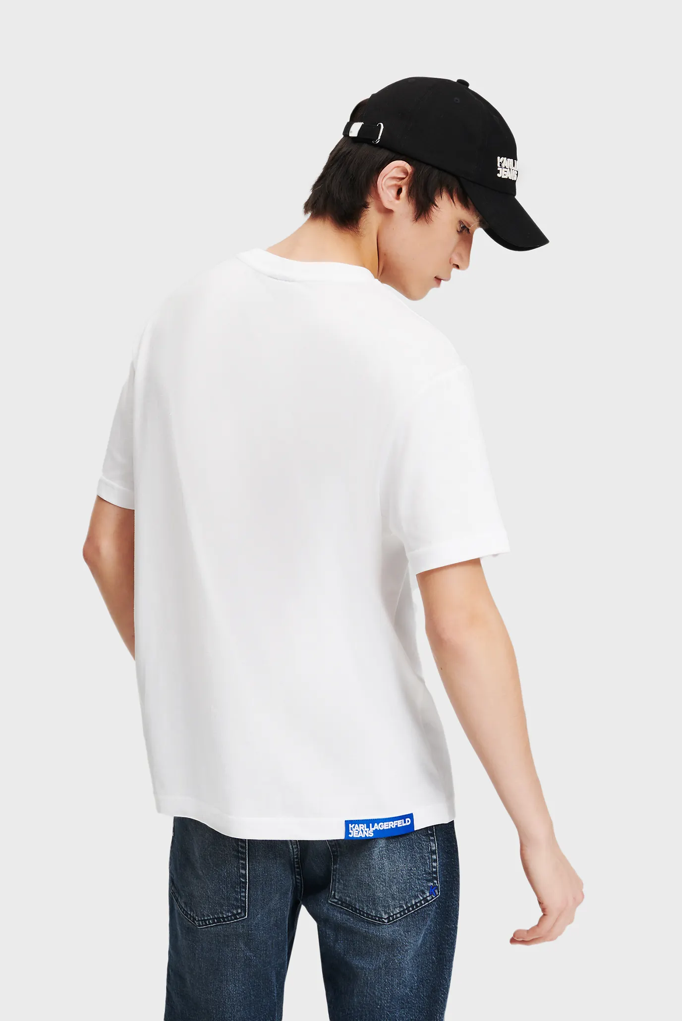 Мужская белая футболка KLJ REGULAR KARL SSLV TEE 4