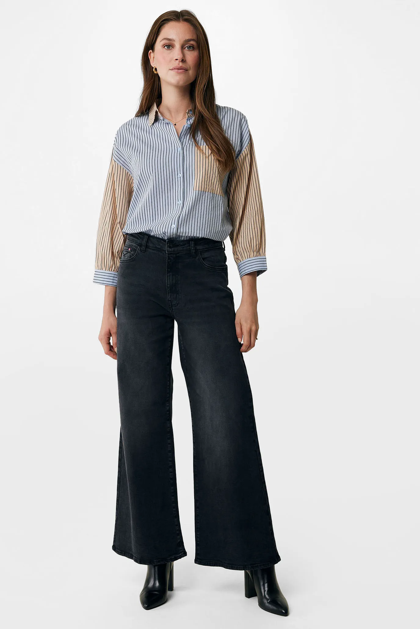 Жіноча сорочка у смужку 3