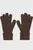 Жіночі темно-коричневі рукавички