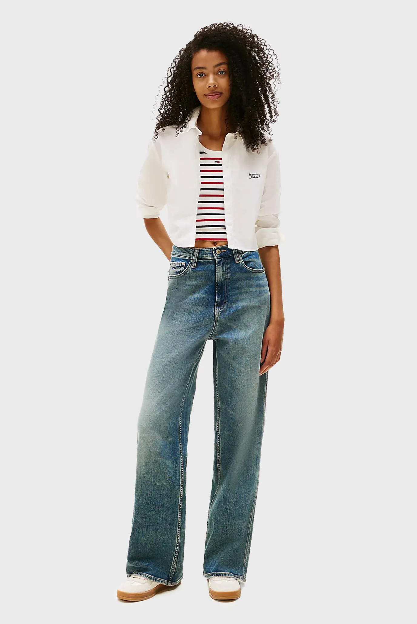 Жіноча біла сорочка STRIPE 2