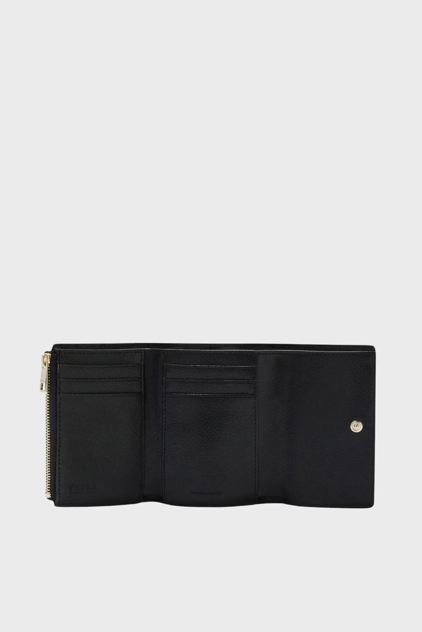 Женский черный кожаный кошелек 2