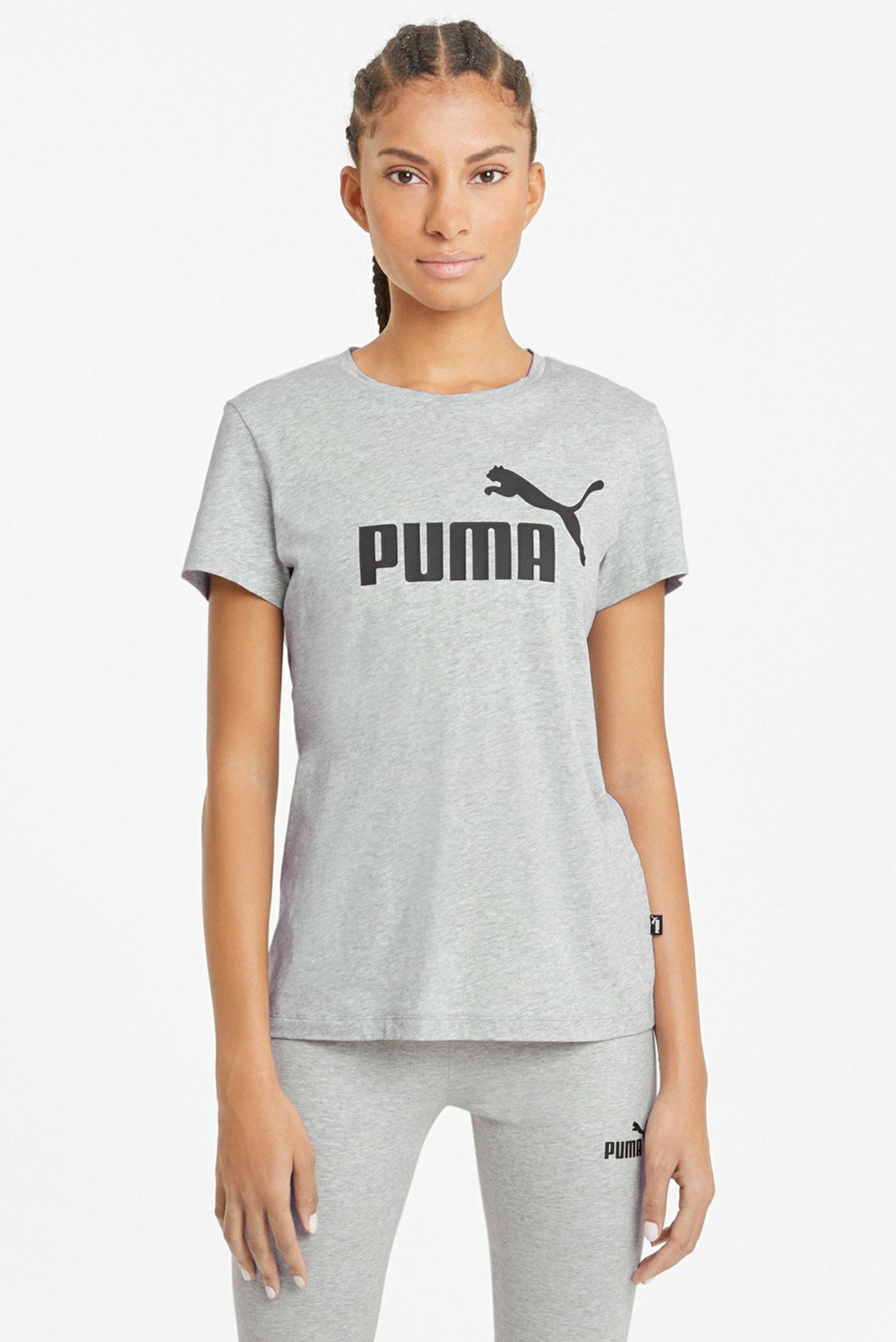 Жіноча сіра футболка Essentials Logo Women's Tee 1