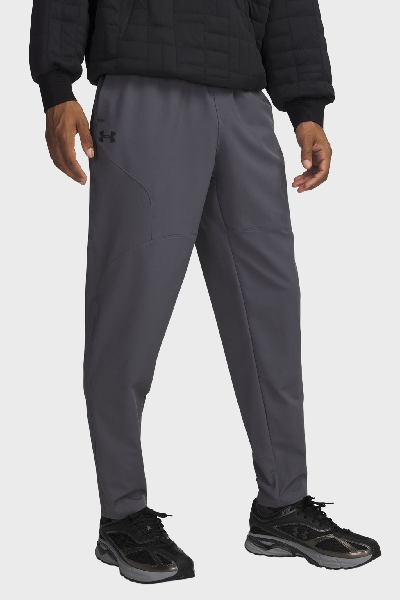 Мужские темно-серые спортивные брюки UA Unstoppable Tapered Pants Серый XXL Under Armour 6003861-025 Мужские темно-серые спортивные брюки UA Unstoppable Tapered Pants Серый XXL Under Armour 6003861-025