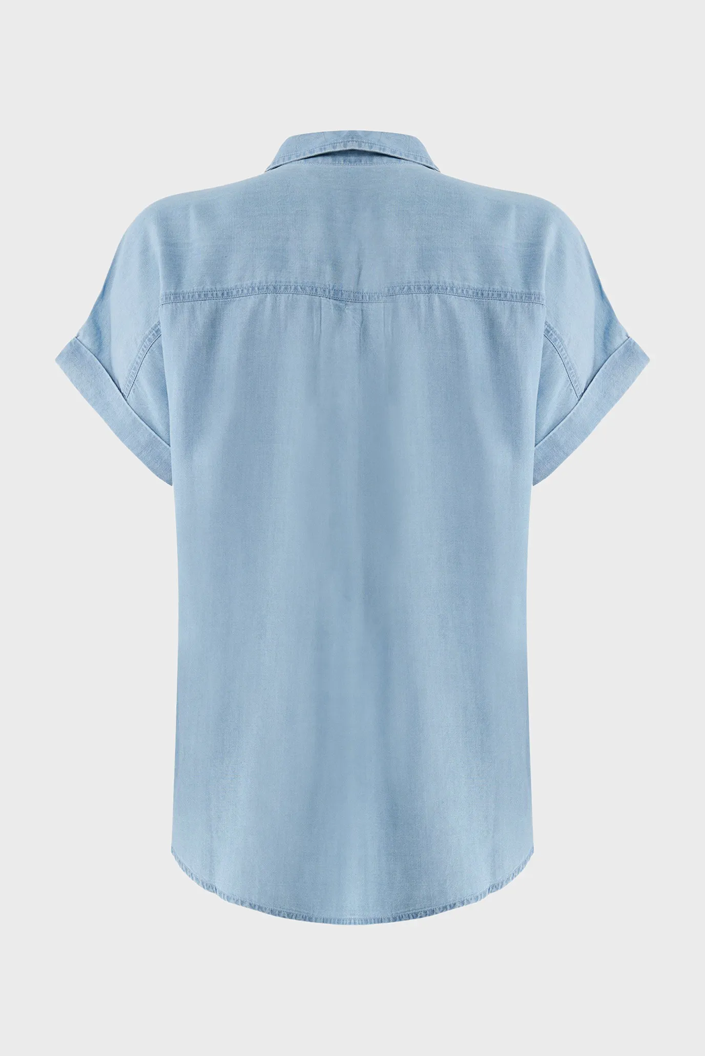 Жіноча блакитна сорочка 6