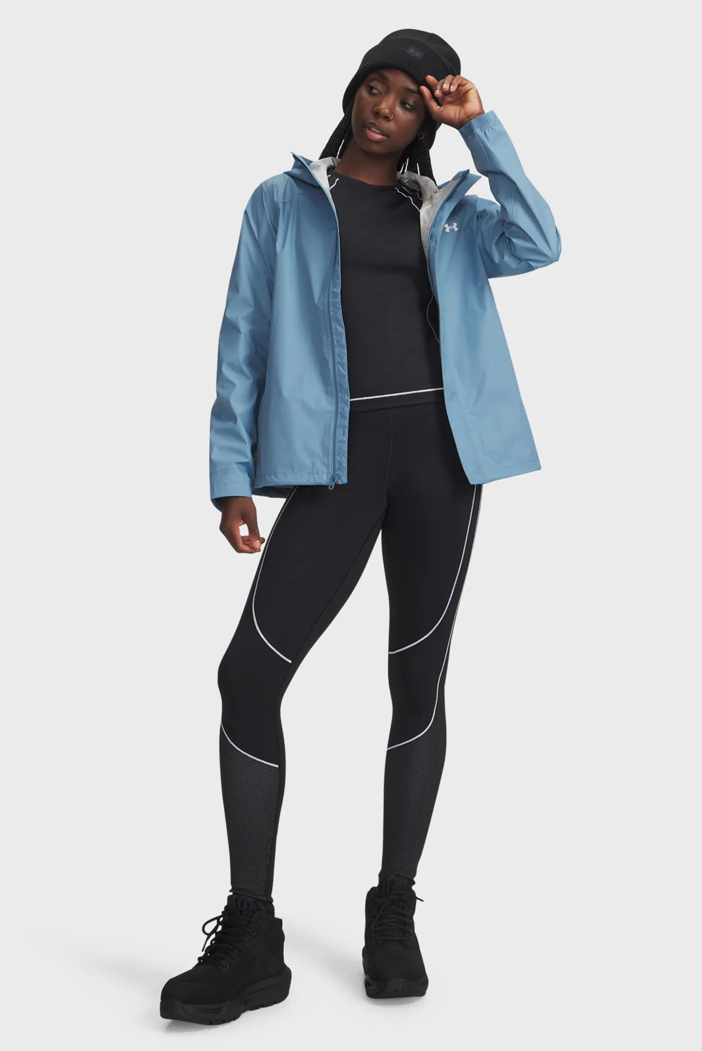 服 Женский черный комбинезон UA Run Anywhere Runsie Under