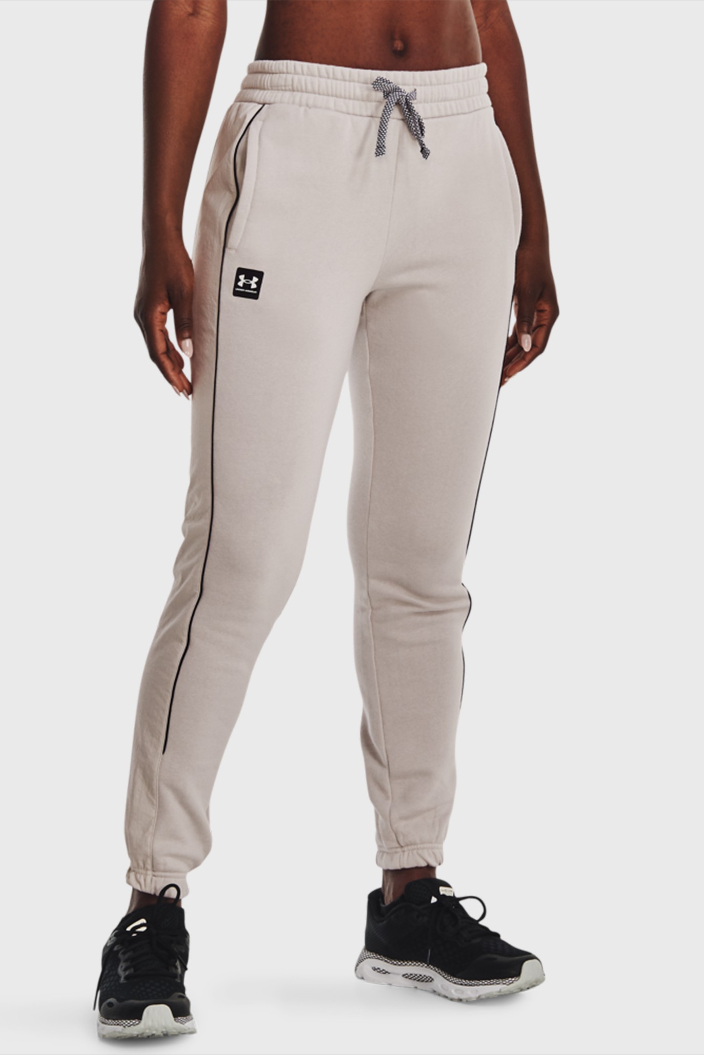 Женские серые спортивные брюки Rival+ Fleece Pant 1