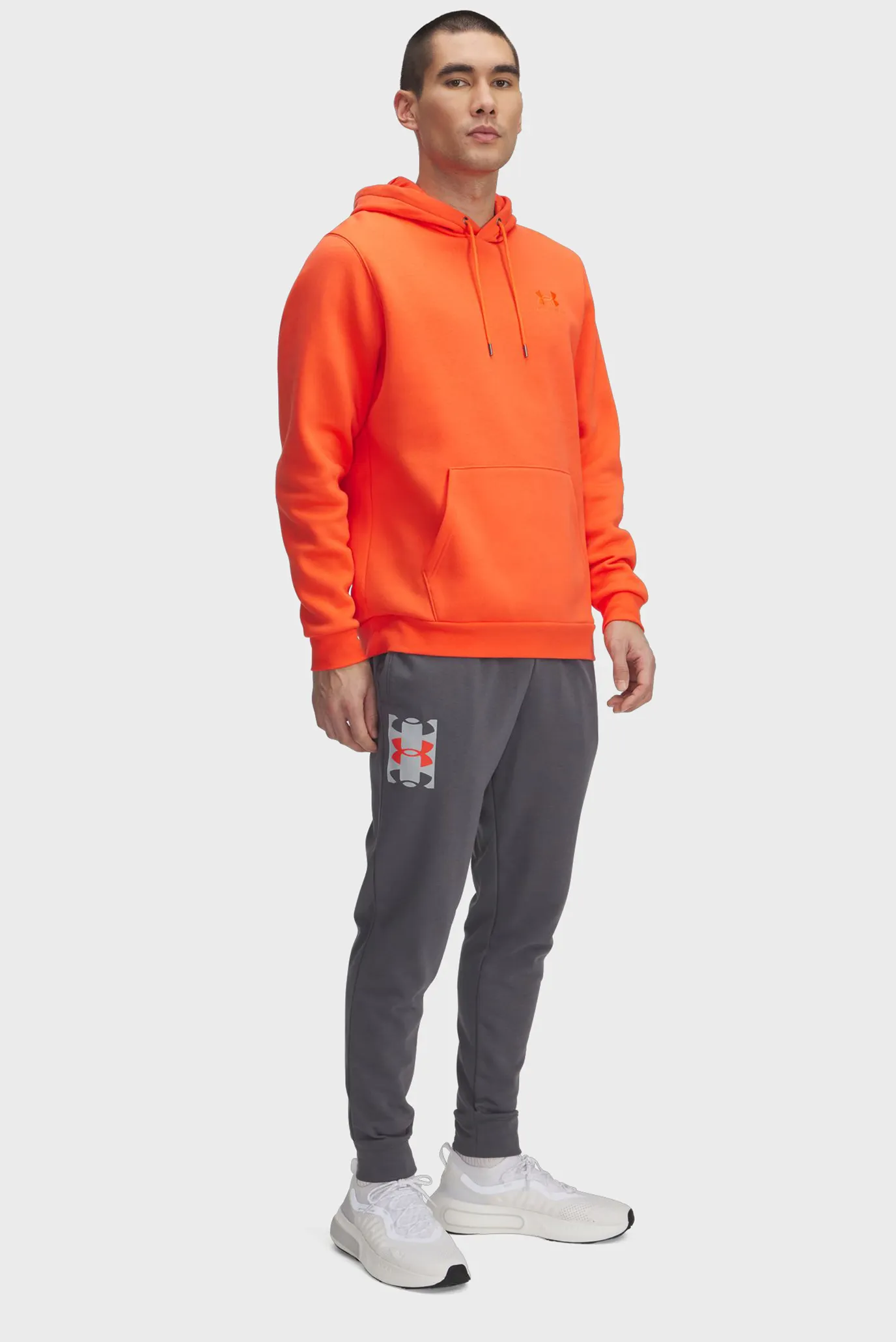 Чоловічі сірі спортивні штани UA Rival Terry Logo JoggerQ2 2