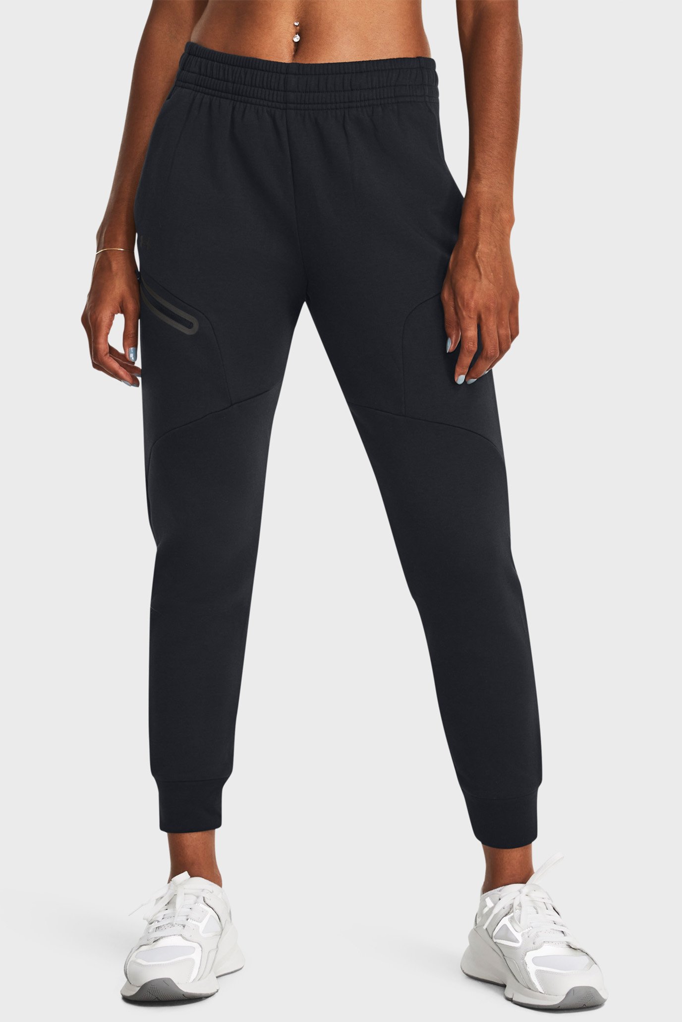 Жіночі чорні спортивні штани Unstoppable Flc Jogger 1