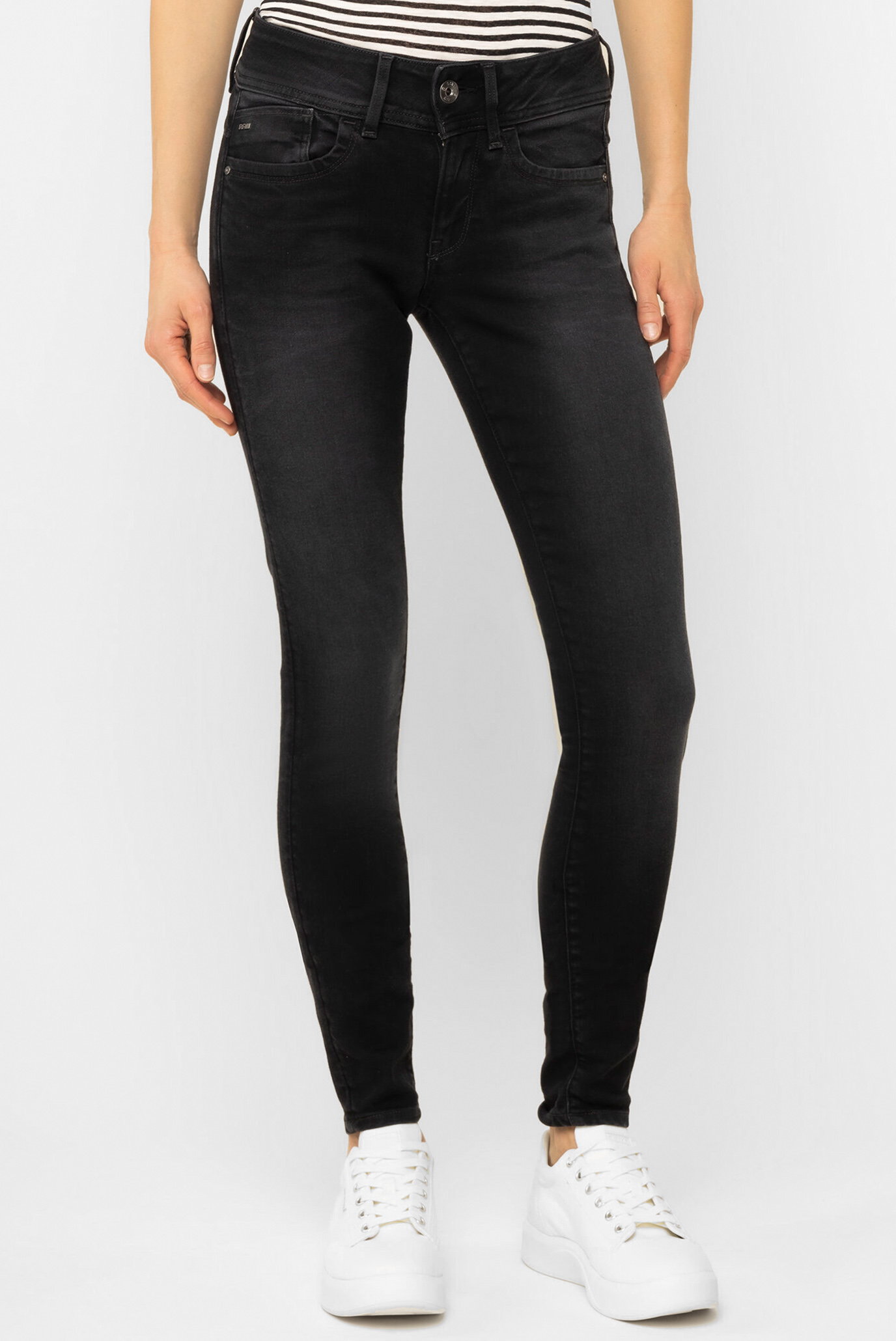 Женские черные джинсы Lynn Mid Skinny 1
