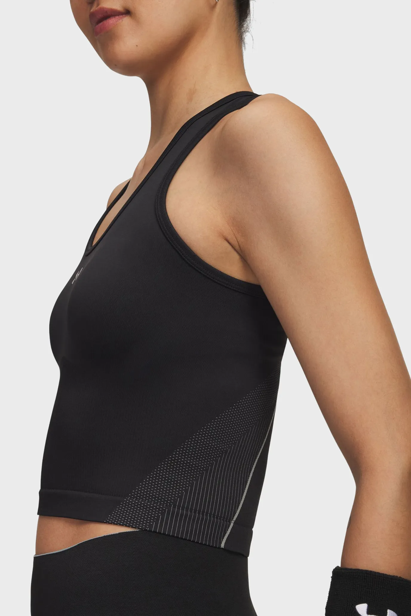 Жіночий чорний топ UA Vanish Seamless Tank 2