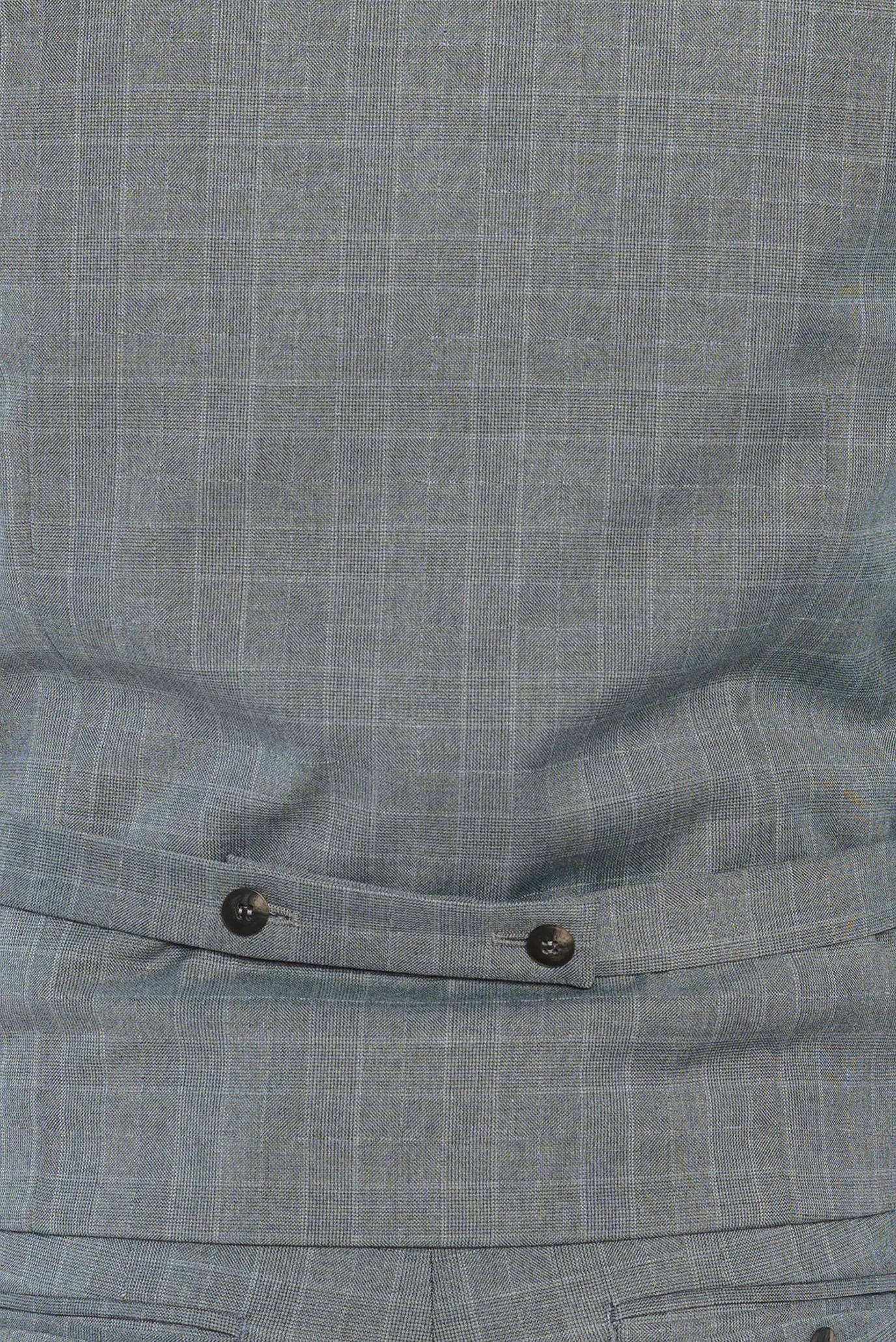 Чоловічий сірий картатий жилет 5