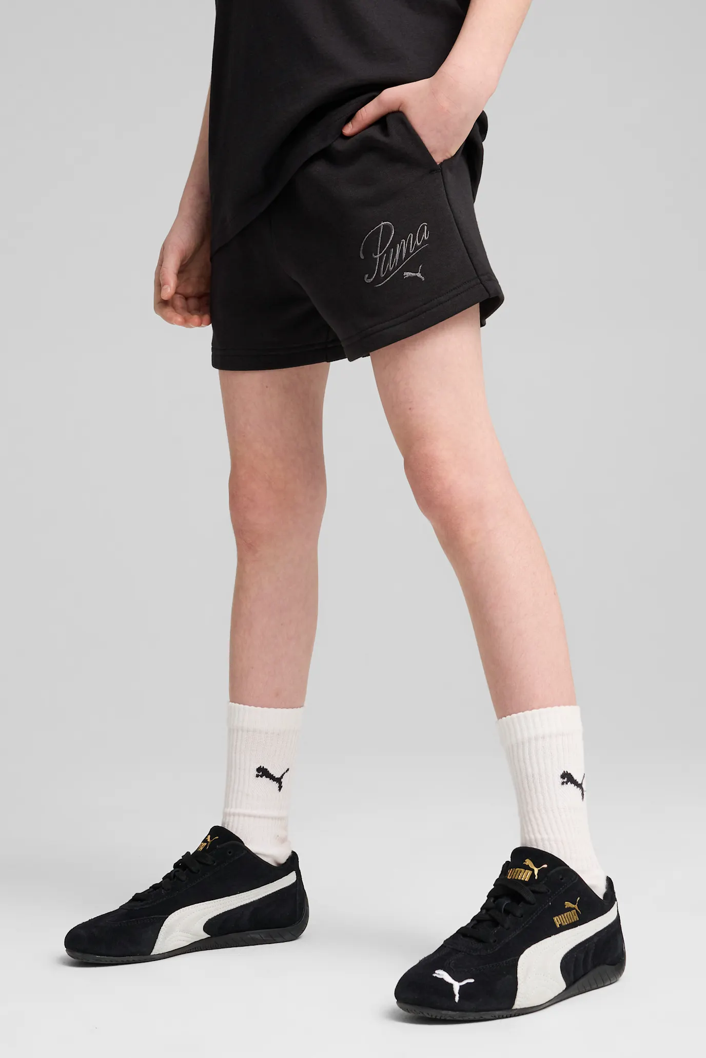 Дитячі чорні шорти Essentials Script Shorts Youth 1