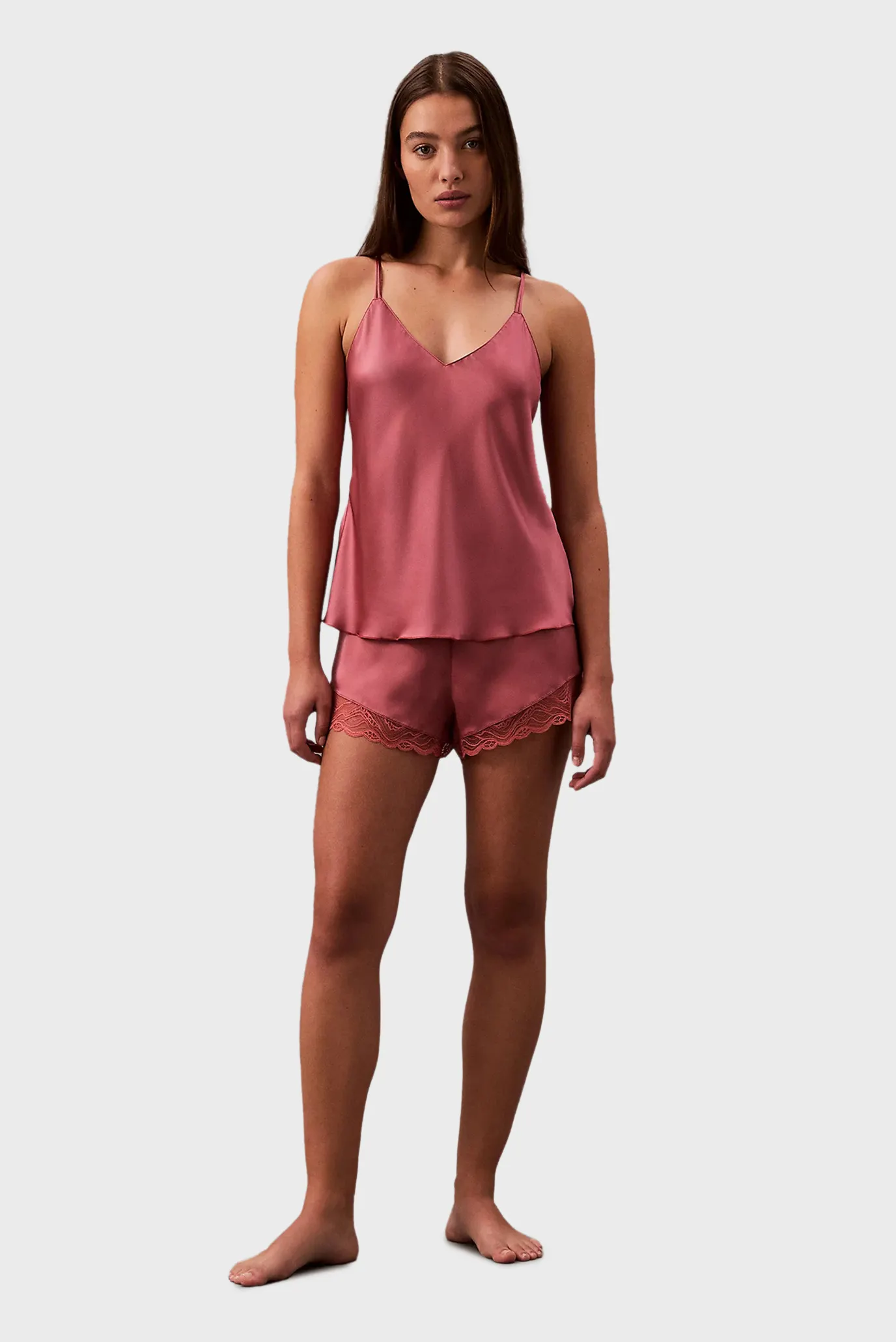 Женский коралловый топ SATIN CAMI 2