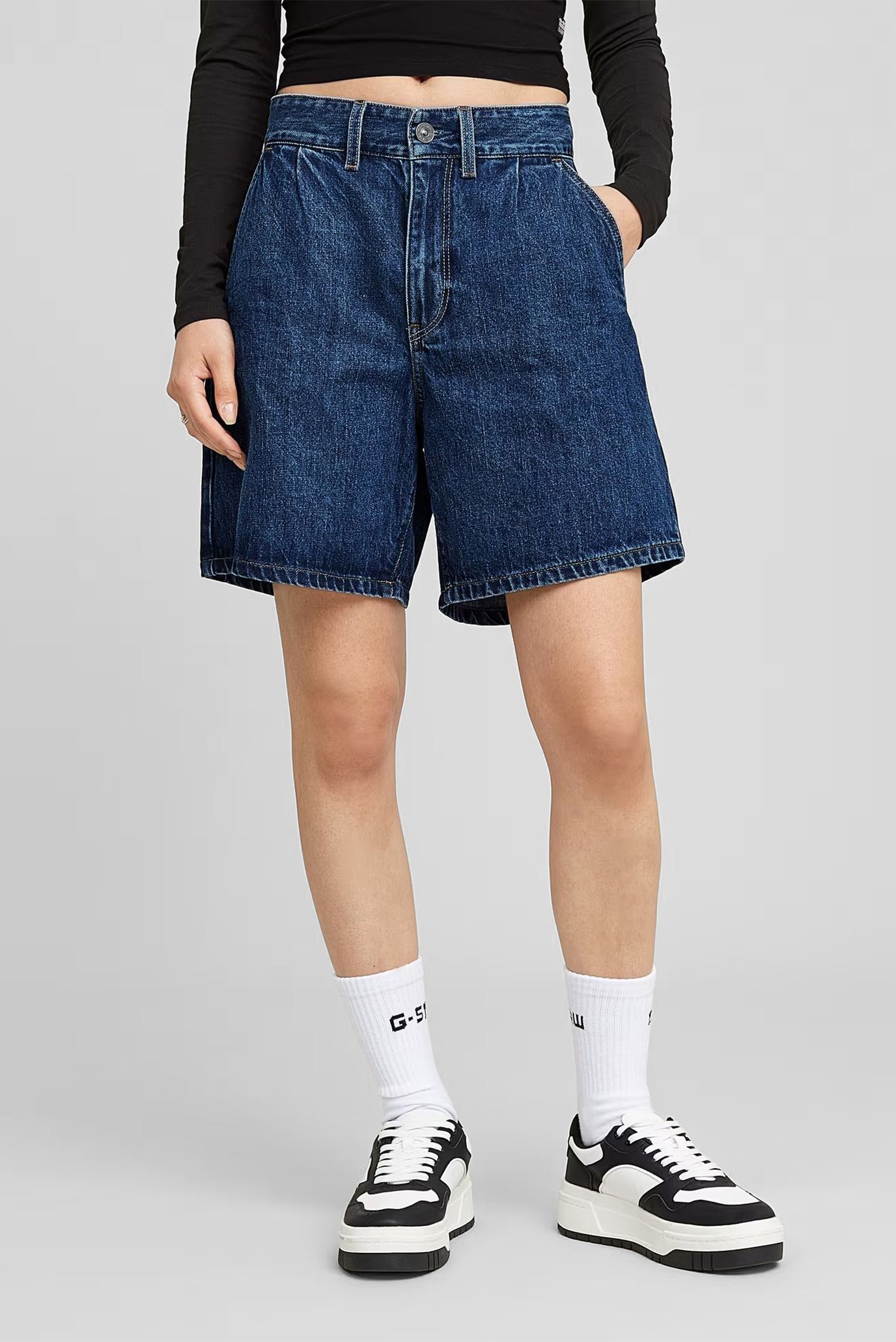 Женские синие джинсовые шорты Barrel Utility Синий 25 G-Star RAW D25985,D788 Женские синие джинсовые шорты Barrel Utility Синий 25 G-Star RAW D25985,D788