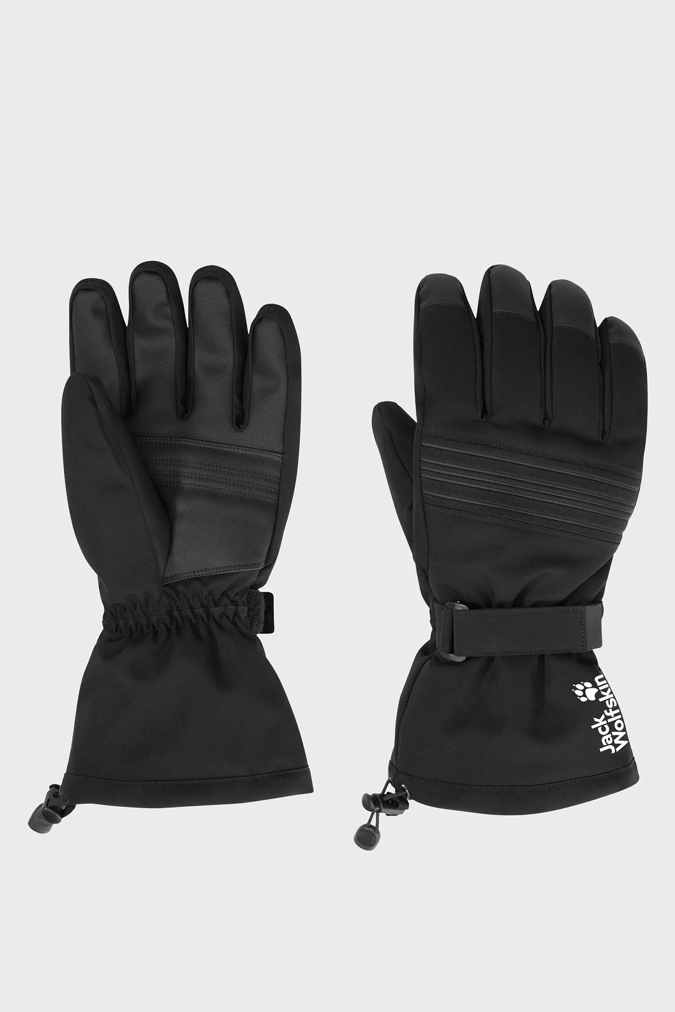 Черные лыжные перчатки 1
