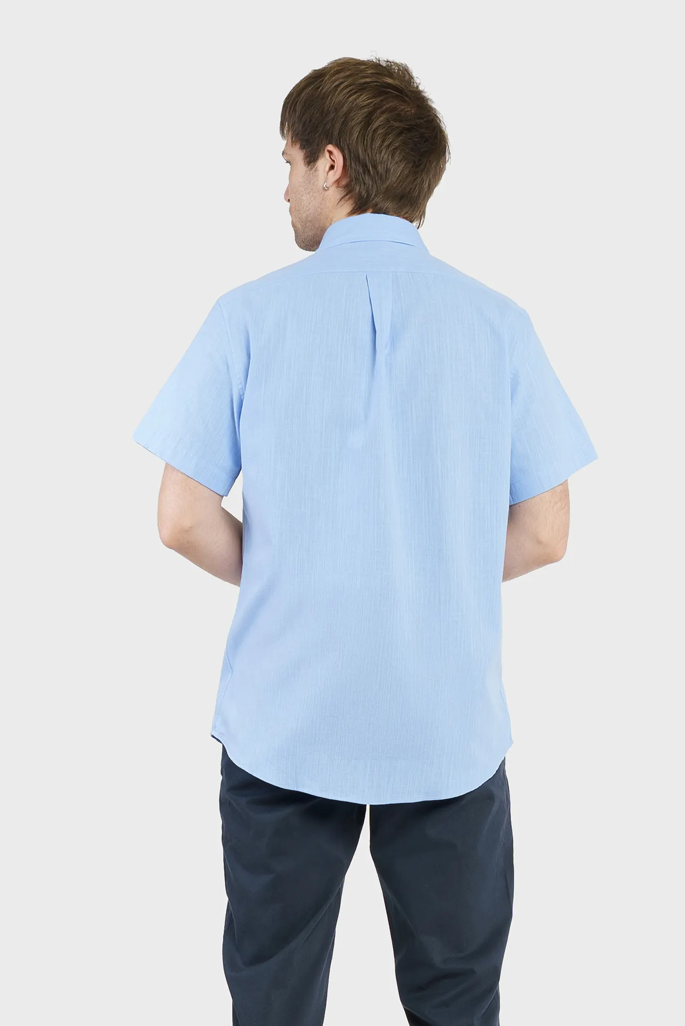 Чоловіча блакитна сорочка 4