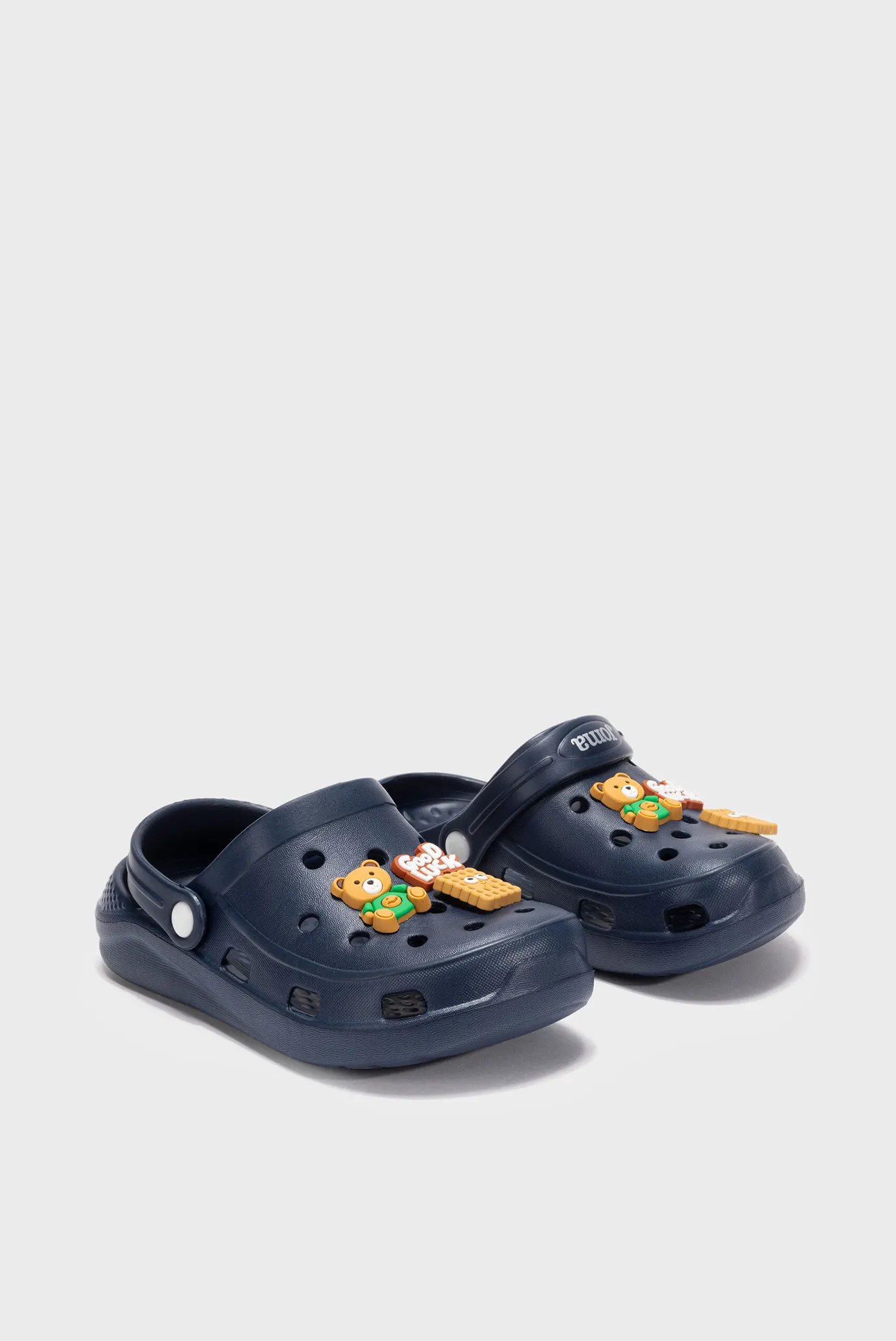 Дитячі темно-сині клоги 2