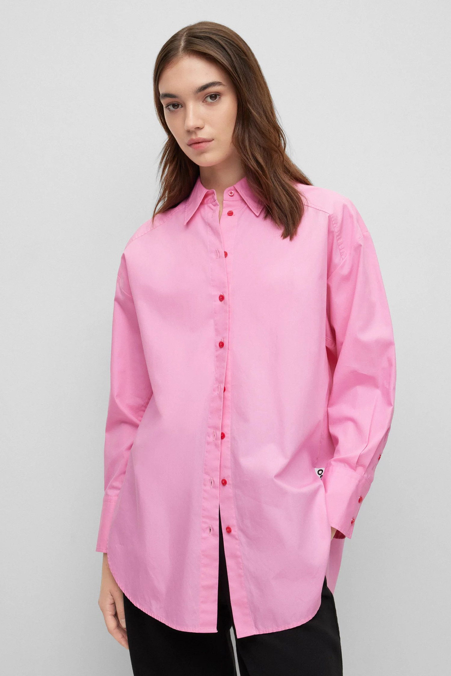 Жіноча рожева сорочка 1