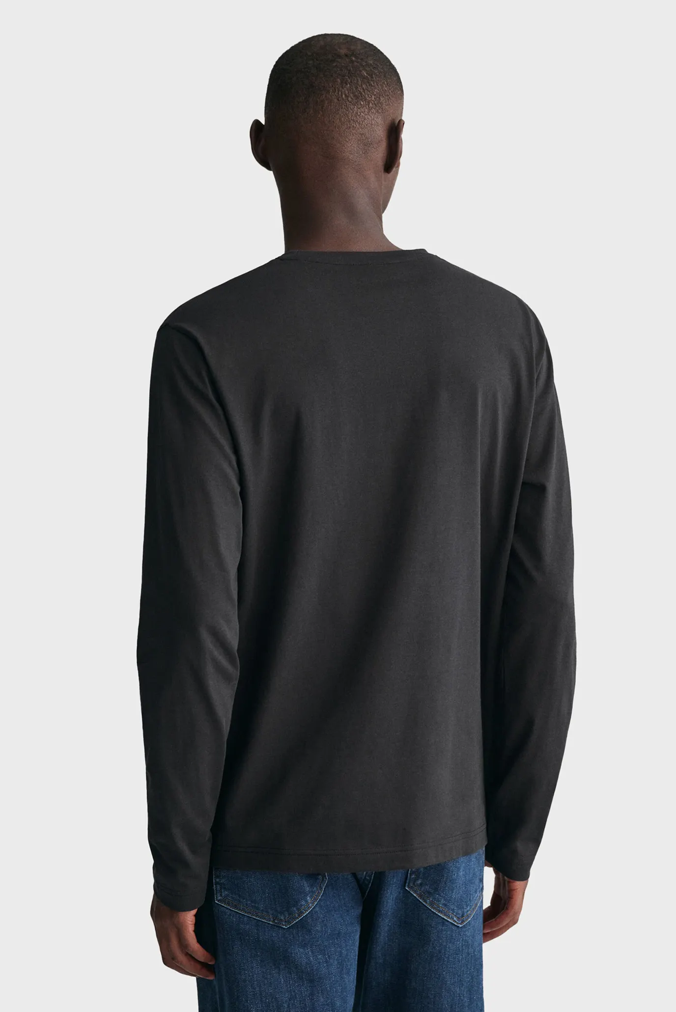 Чоловічий чорний лонгслів REG SHIELD 3