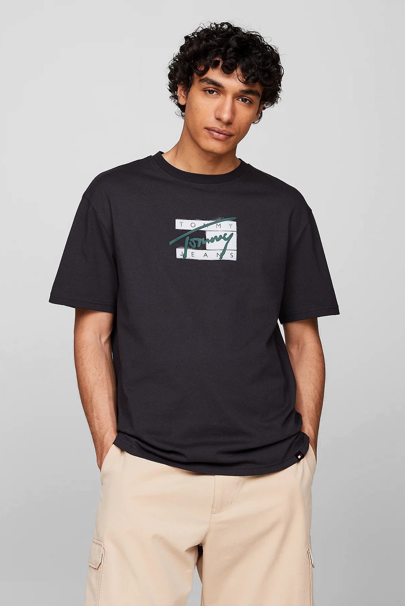 Мужская черная футболка TJM REG STREET SIG FLAG TEE EXT 1