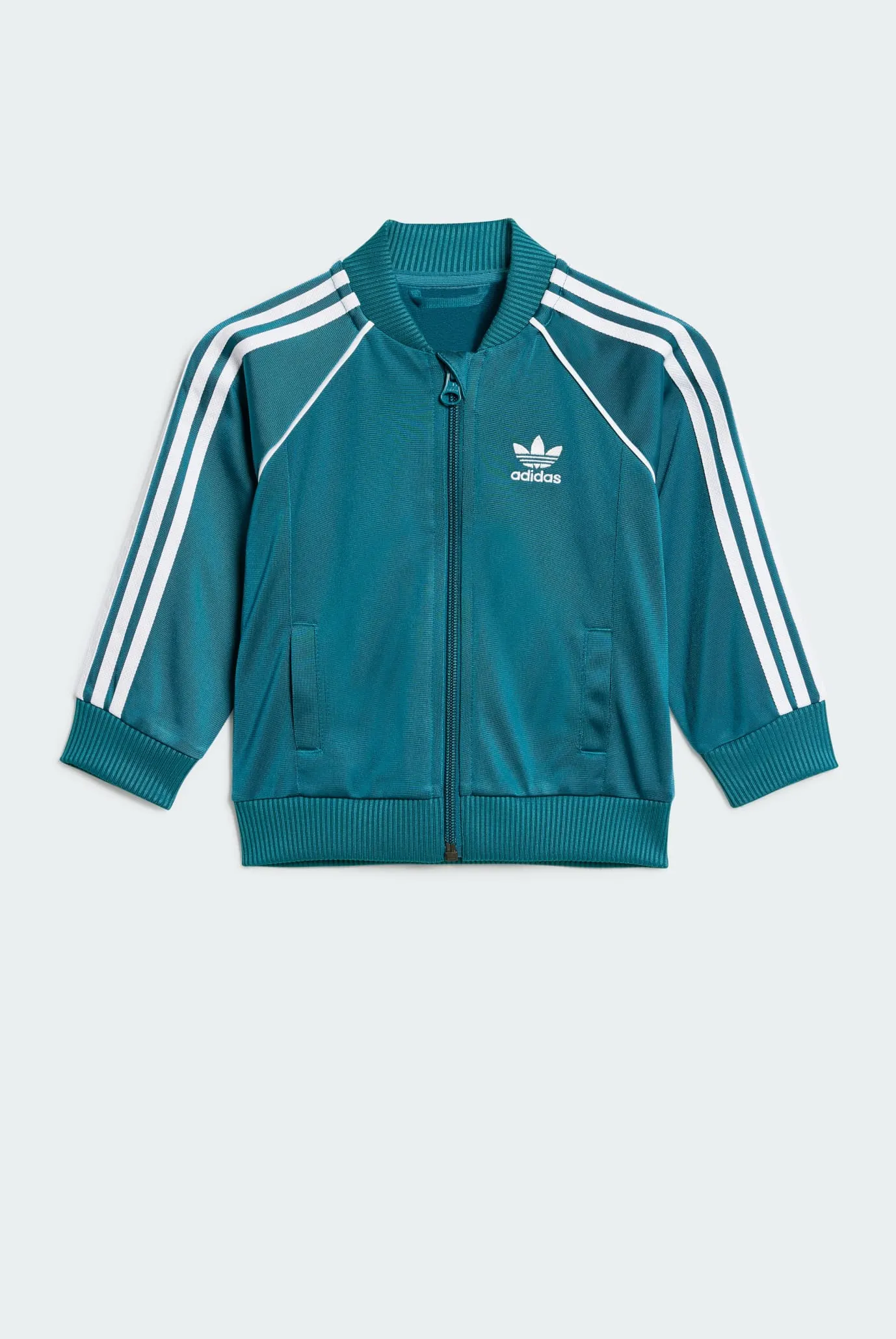 Детский бирюзовый спортивный костюм  (кофта, брюки) Adicolor SST Kids 2