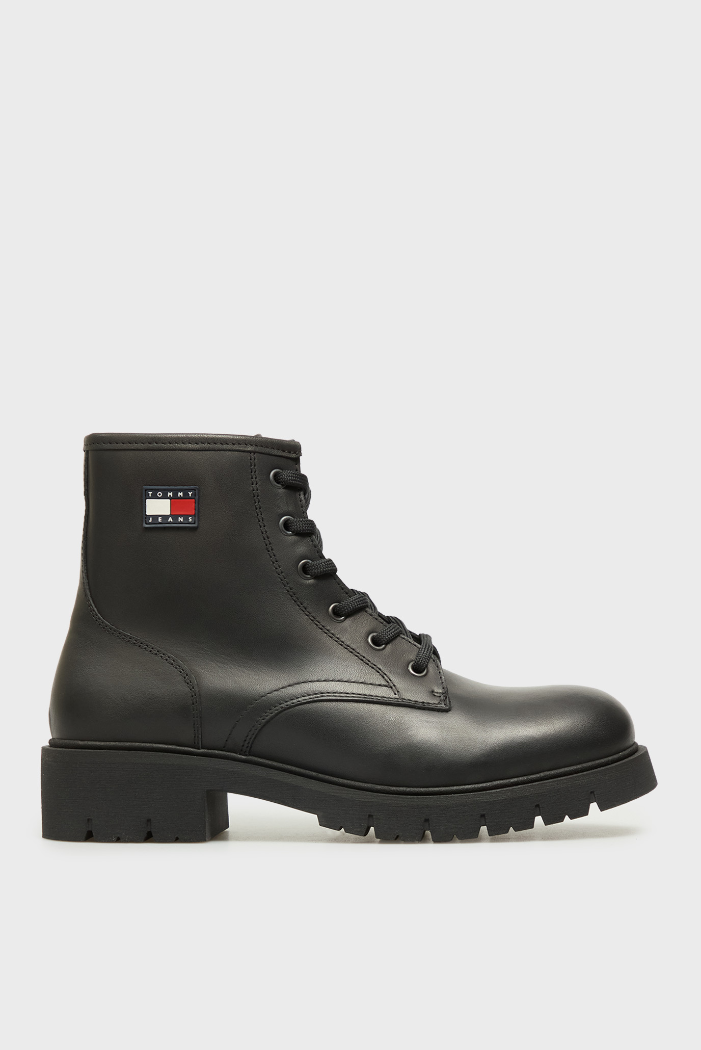 Женские черные кожаные ботинки LACE UP Черный 41 Tommy Jeans EN0EN02824 Женские черные кожаные ботинки LACE UP Черный 41 Tommy Jeans EN0EN02824