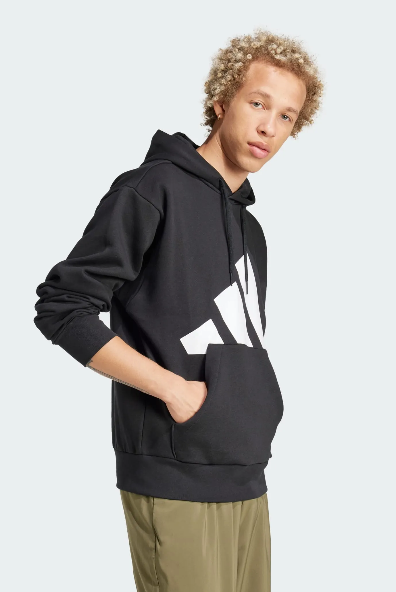 Чоловіче чорне худі Essentials Big Logo Fleece adidas IN6159 — MD