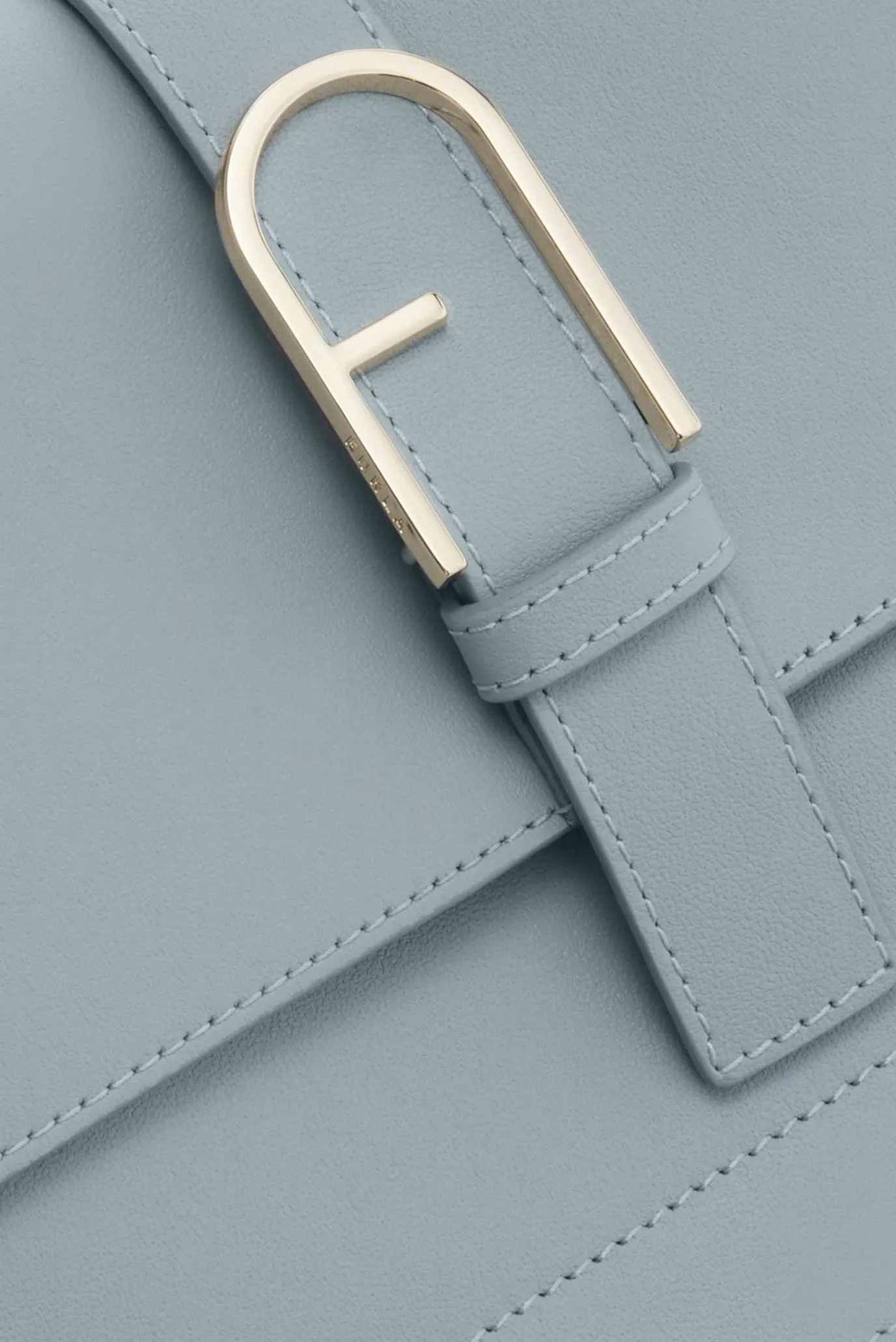 Женская голубая кожаная сумка 5