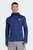 Мужское синее худи Own The Run Winterized Hooded Half-Zip