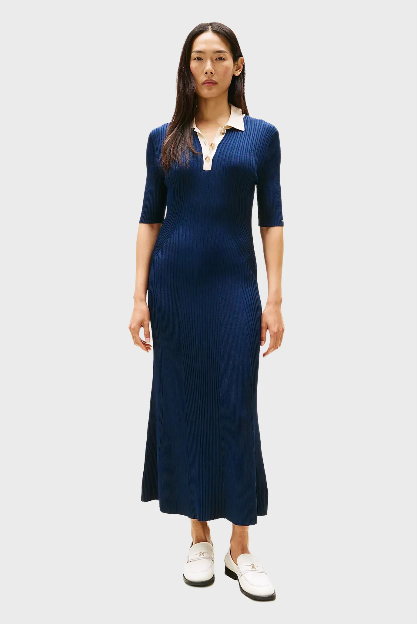 Жіноча темно-синя сукня CONTRAST POLO 1