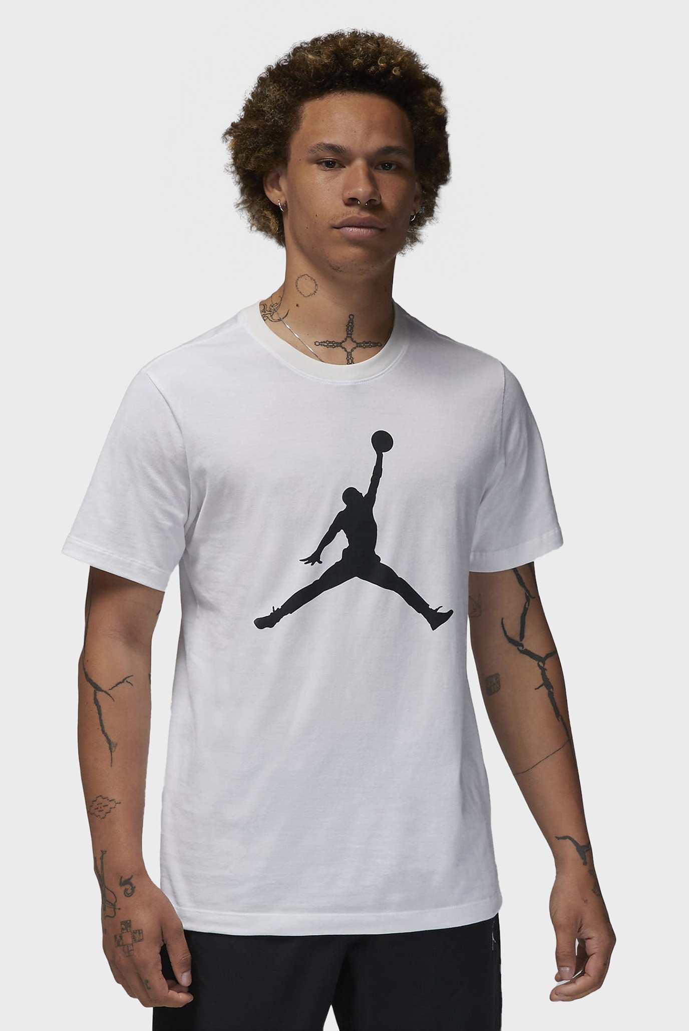 Чоловіча біла футболка M J JUMPMAN SS CREW 1