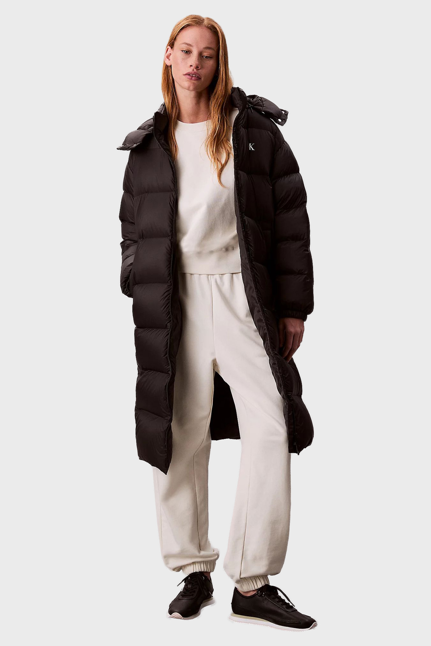 Женский черный пуховик ESSENTIAL MIDWEIGHT LONG PUFFER Черный XS Calvin Klein Jeans LV047D502G Женский черный пуховик ESSENTIAL MIDWEIGHT LONG PUFFER Черный XS Calvin Klein Jeans LV047D502G